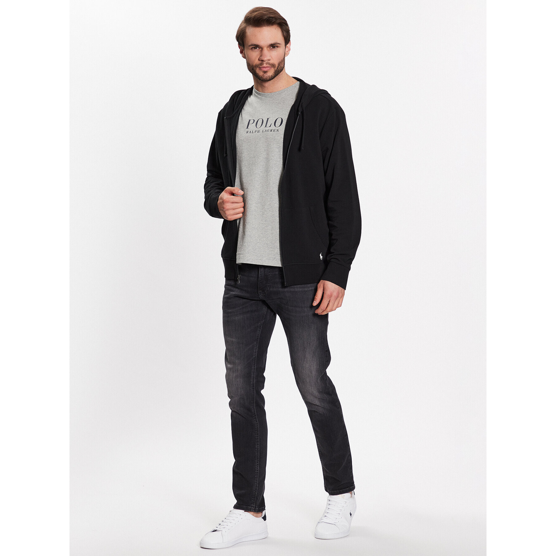 Polo Ralph Lauren Тишърт 714899613006 Сив Regular Fit - Pepit.bg