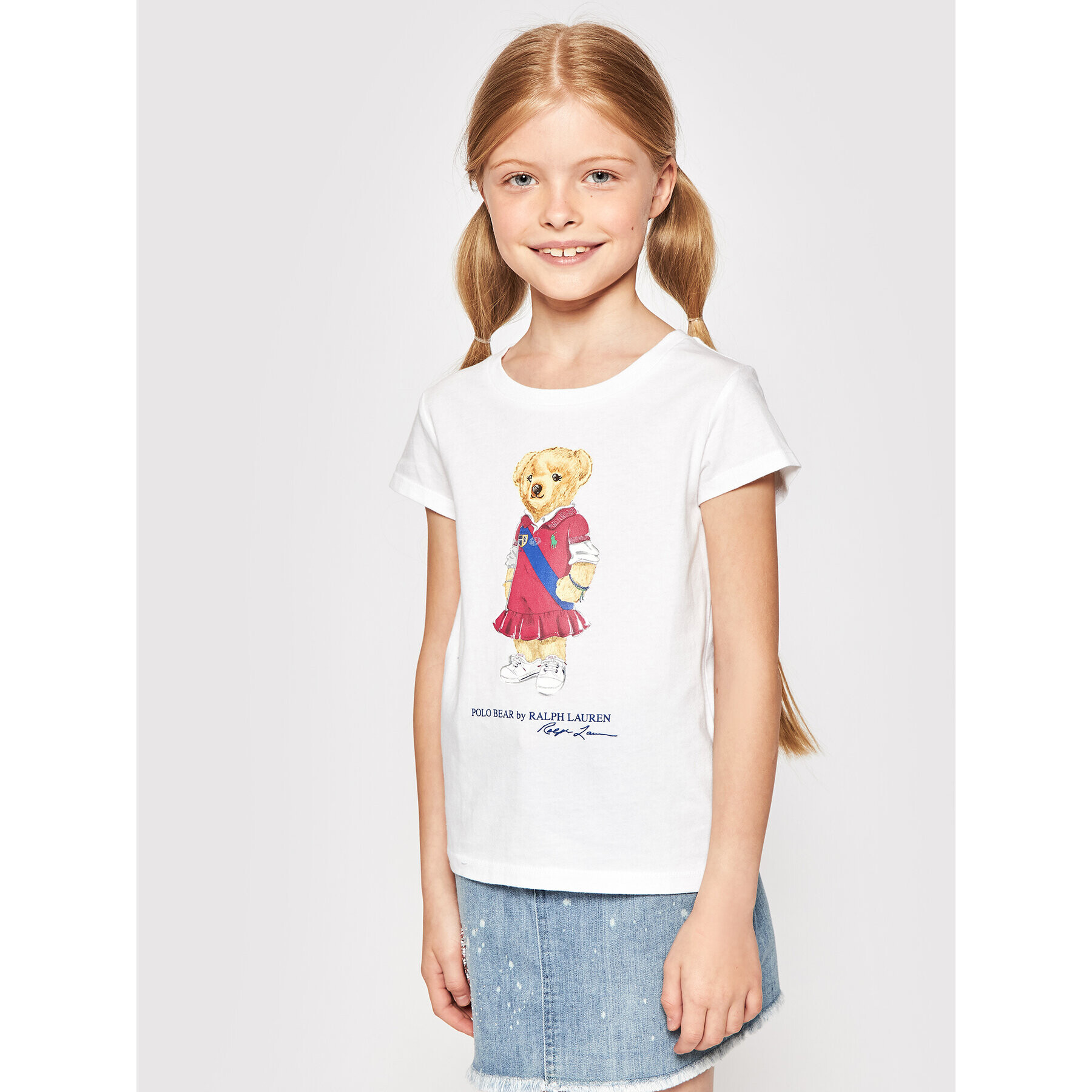 Polo Ralph Lauren Тишърт Bear 312838265001 Бял Regular Fit - Pepit.bg