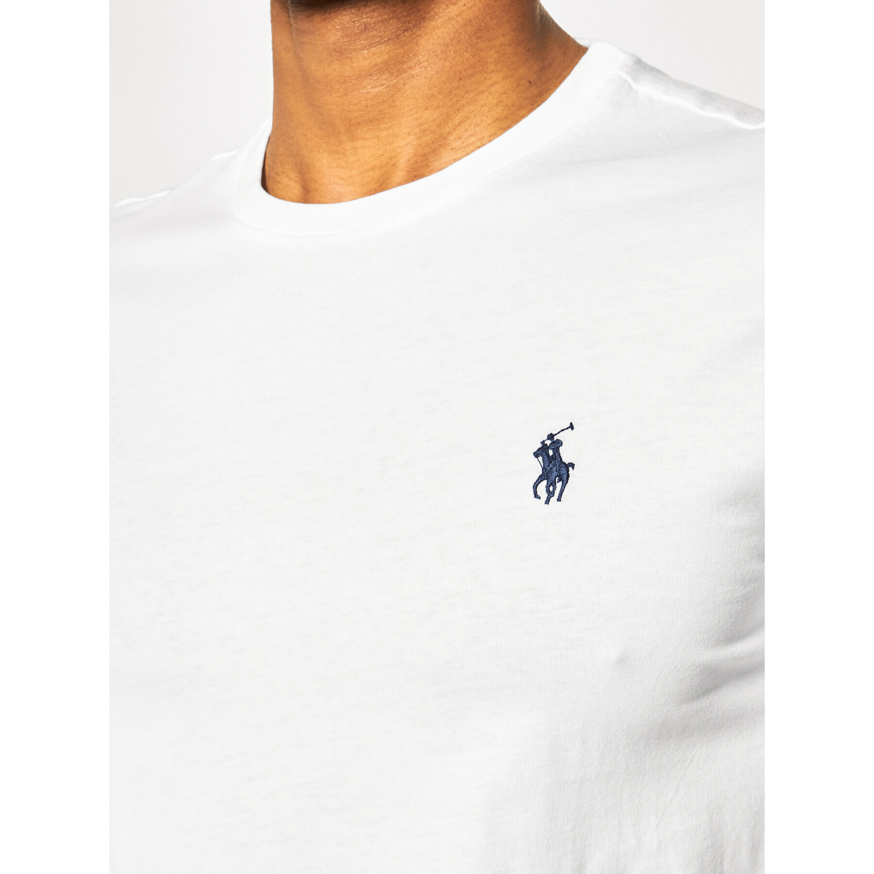 Polo Ralph Lauren Тишърт 710680785 Бял Custom Slim Fit - Pepit.bg