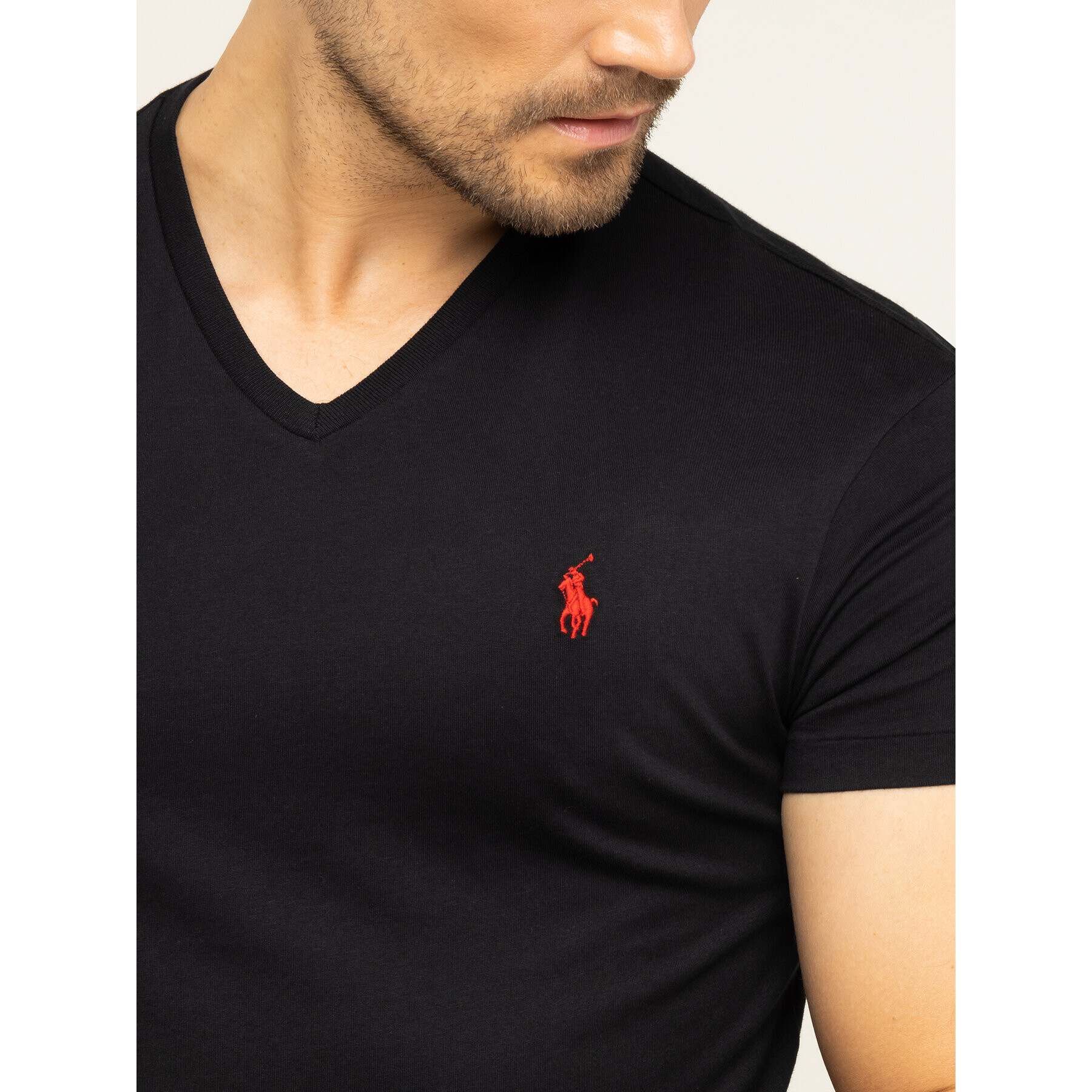 Polo Ralph Lauren Тишърт Classics 710671453010 Черен Custom Slim Fit - Pepit.bg