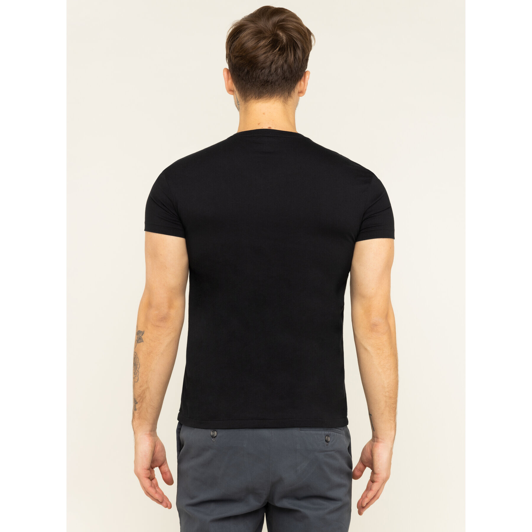 Polo Ralph Lauren Тишърт Classics 710671453010 Черен Custom Slim Fit - Pepit.bg