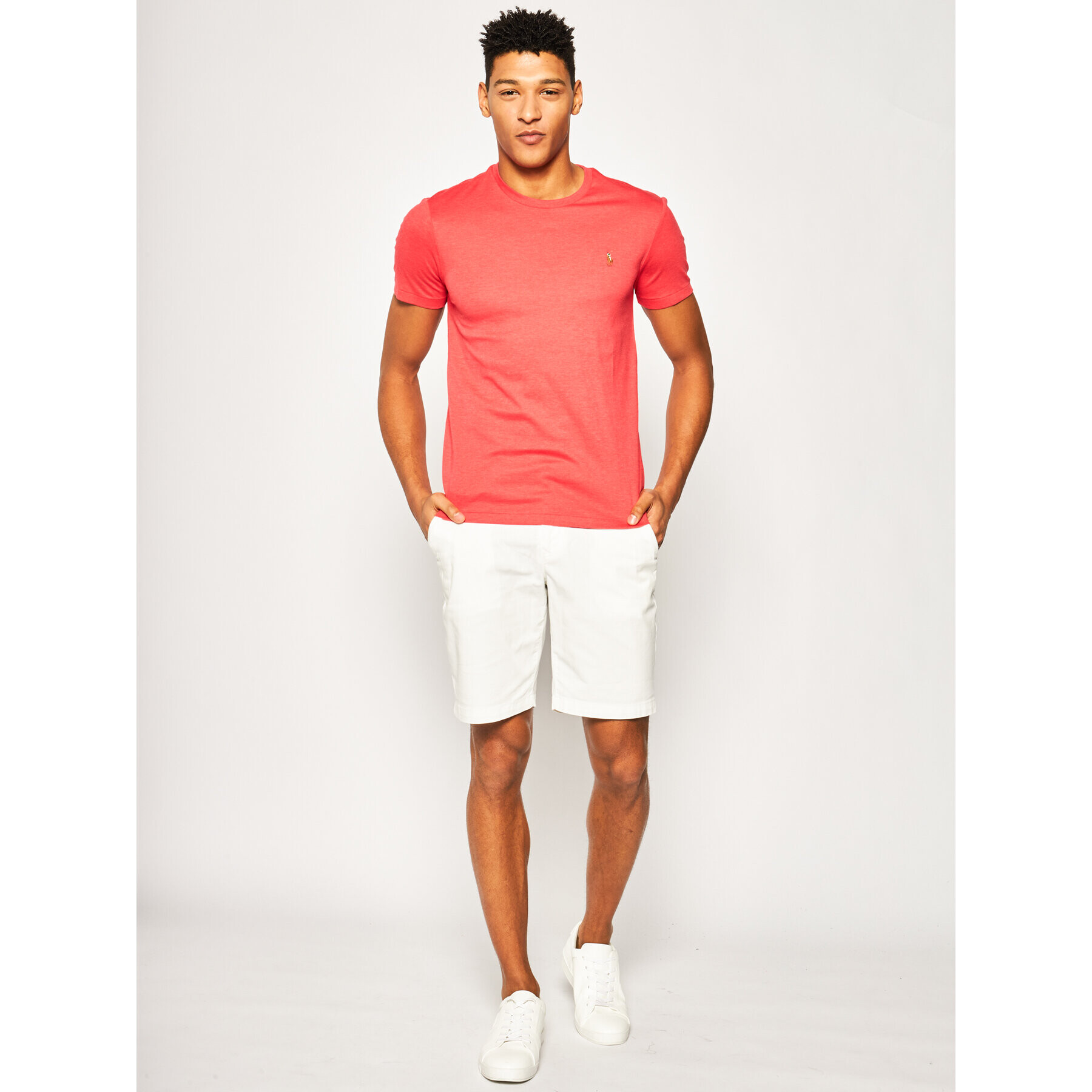 Polo Ralph Lauren Тишърт Classics 710740727 Червен Custom Slim Fit - Pepit.bg