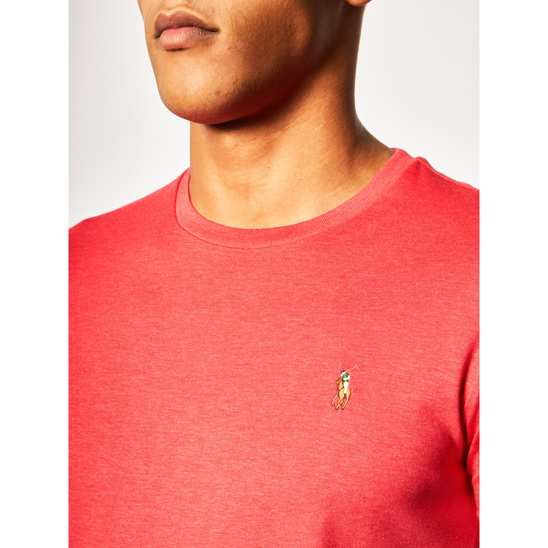 Polo Ralph Lauren Тишърт Classics 710740727 Червен Custom Slim Fit - Pepit.bg