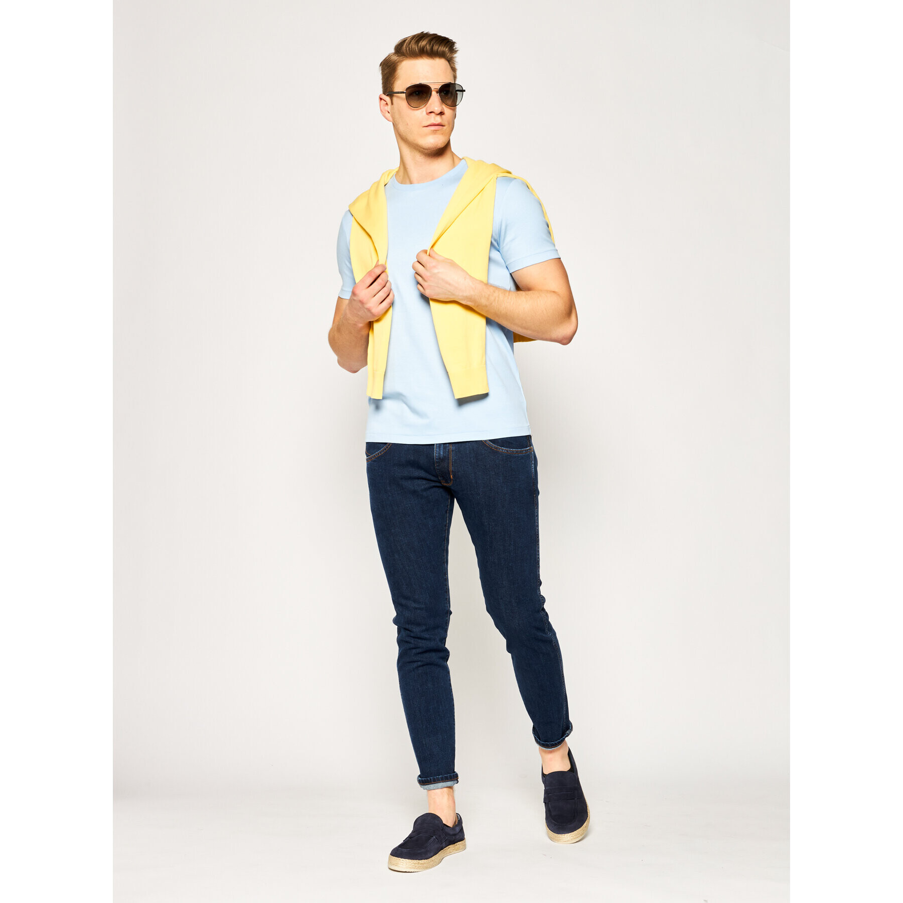 Polo Ralph Lauren Тишърт Classics 710740727 Жълт Custom Slim Fit - Pepit.bg