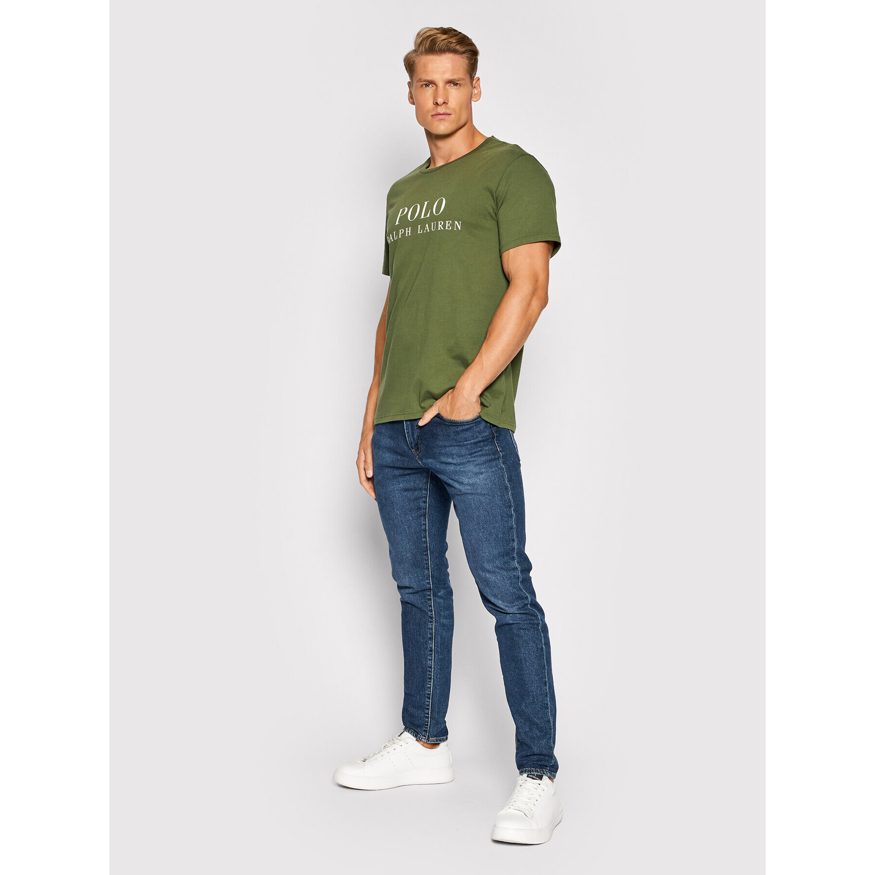 Polo Ralph Lauren Тишърт Crw 714830278011 Зелен Regular Fit - Pepit.bg