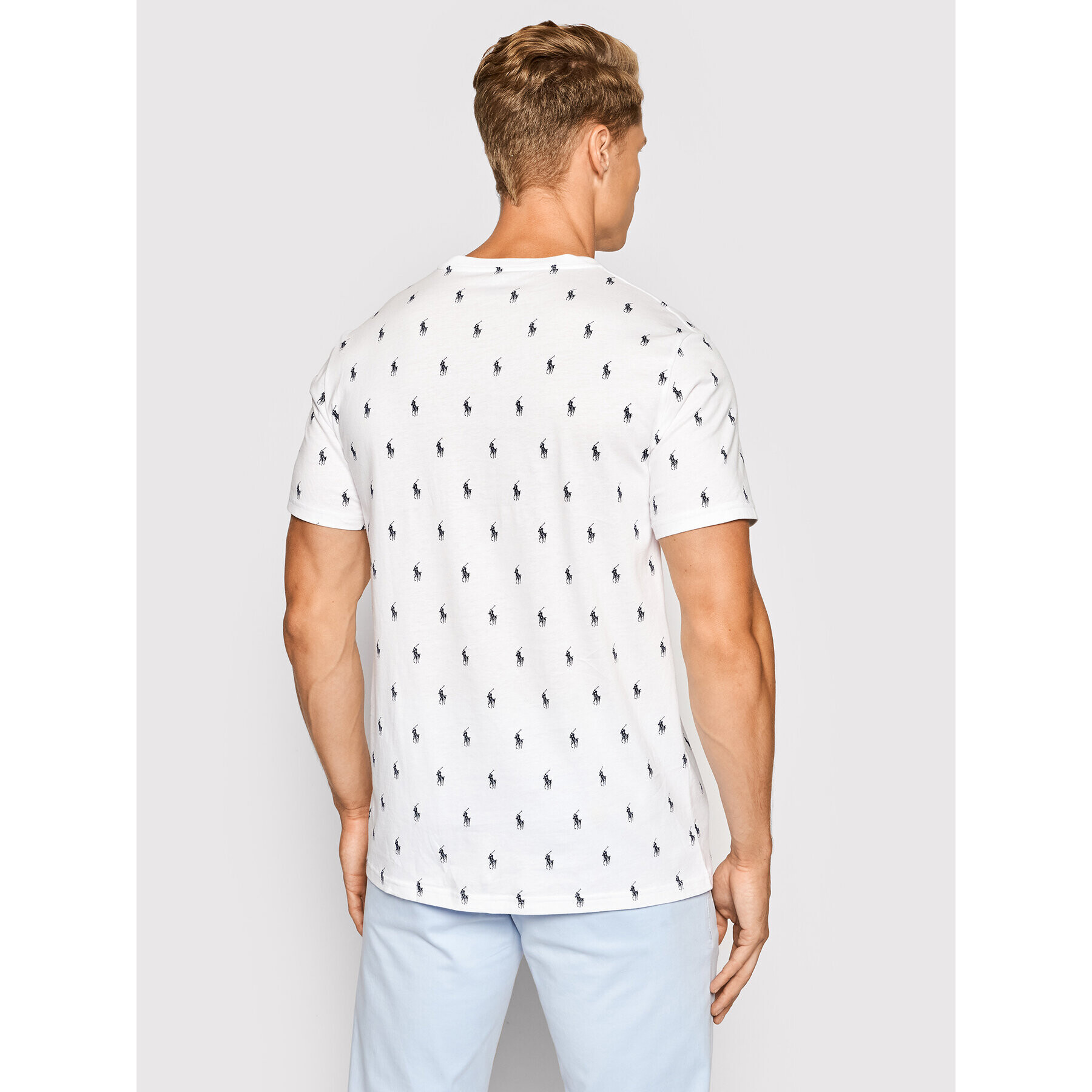 Polo Ralph Lauren Тишърт Crw 714830281007 Бял Regular Fit - Pepit.bg