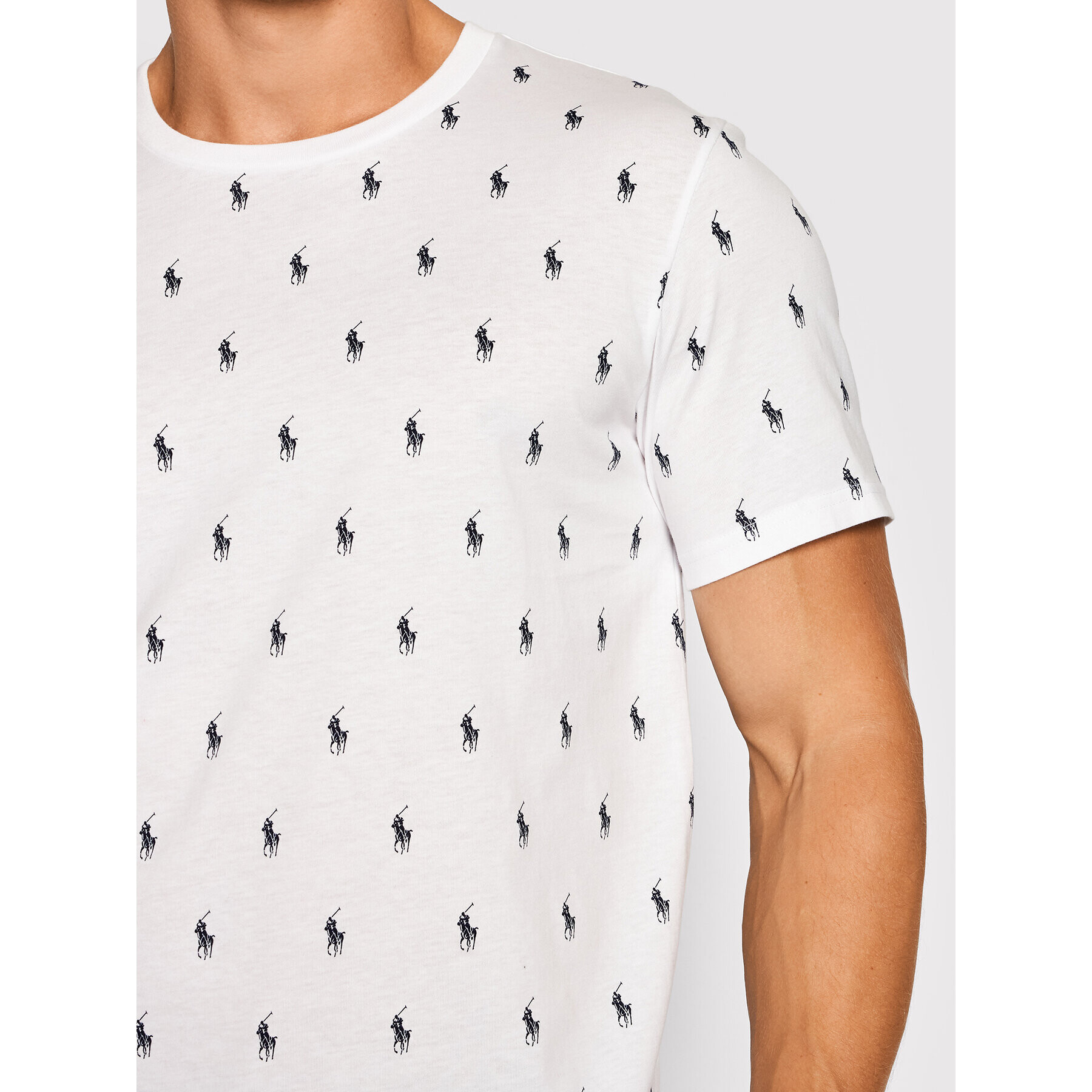 Polo Ralph Lauren Тишърт Crw 714830281007 Бял Regular Fit - Pepit.bg