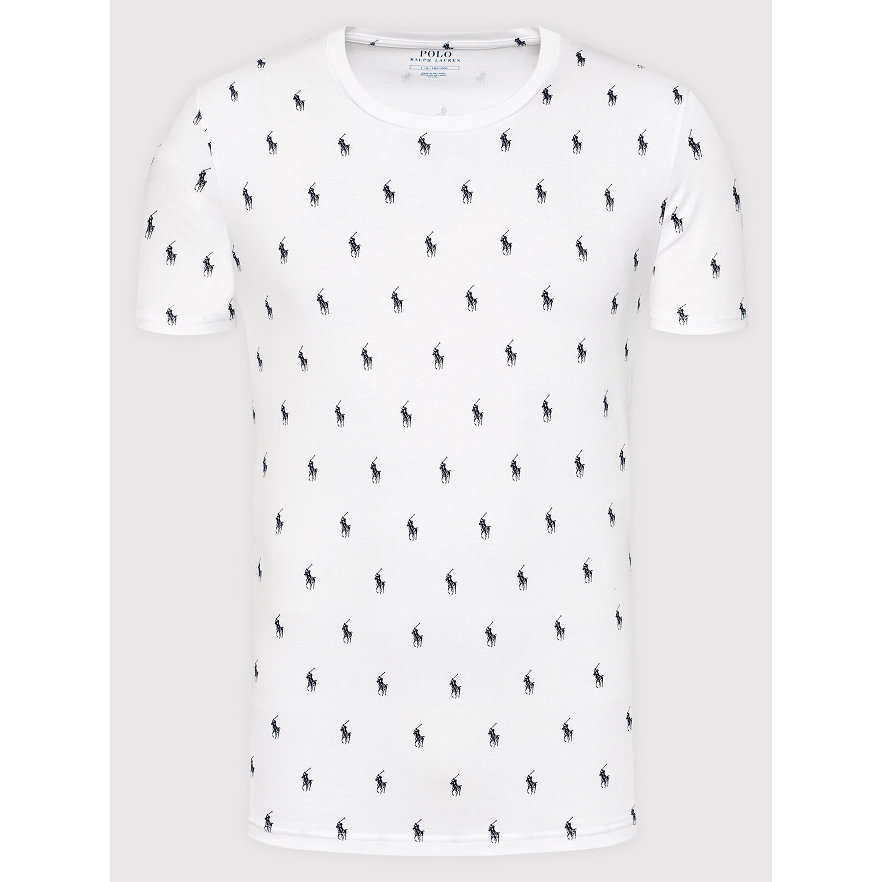 Polo Ralph Lauren Тишърт Crw 714830281007 Бял Regular Fit - Pepit.bg