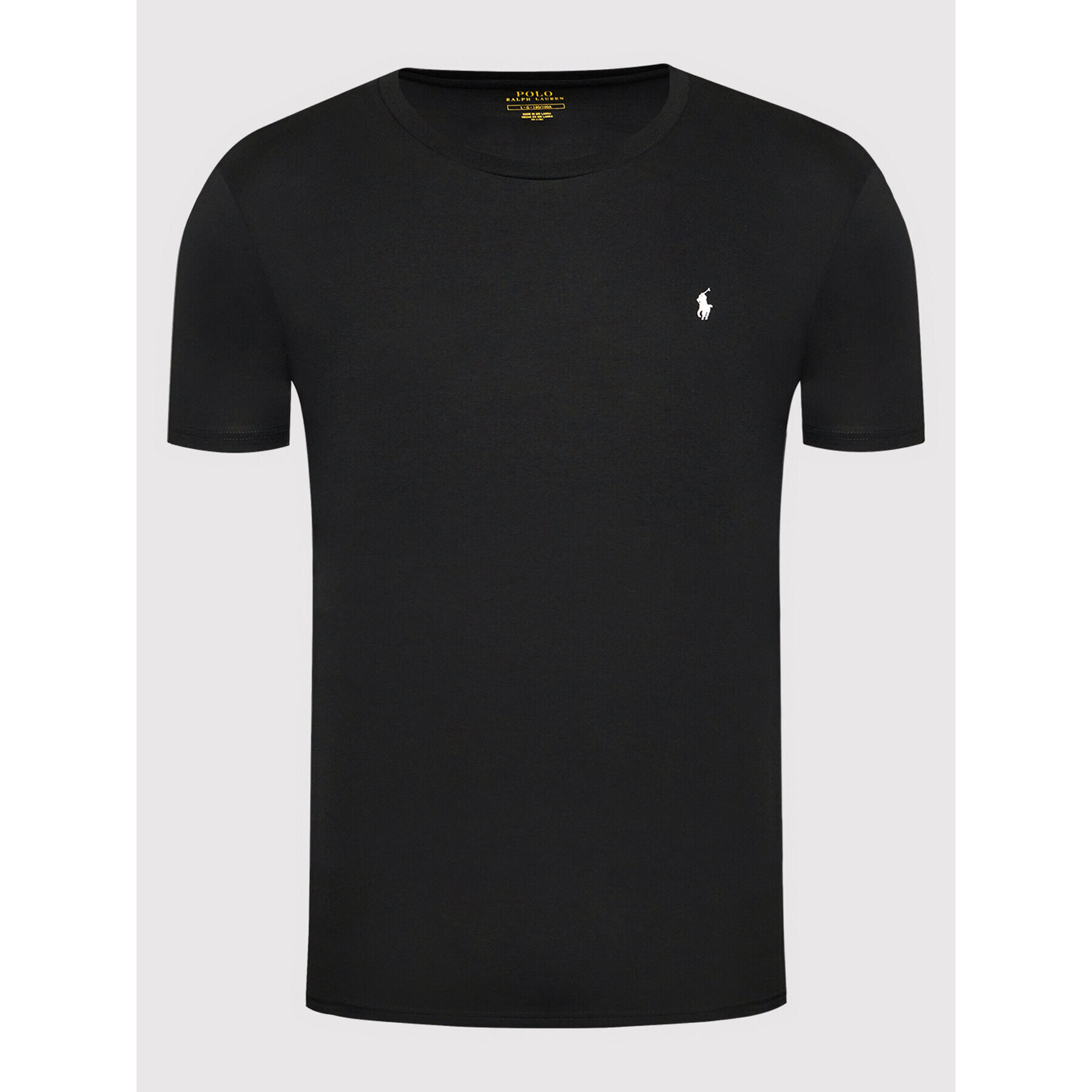 Polo Ralph Lauren Тишърт Sle 714844756001 Черен Regular Fit - Pepit.bg