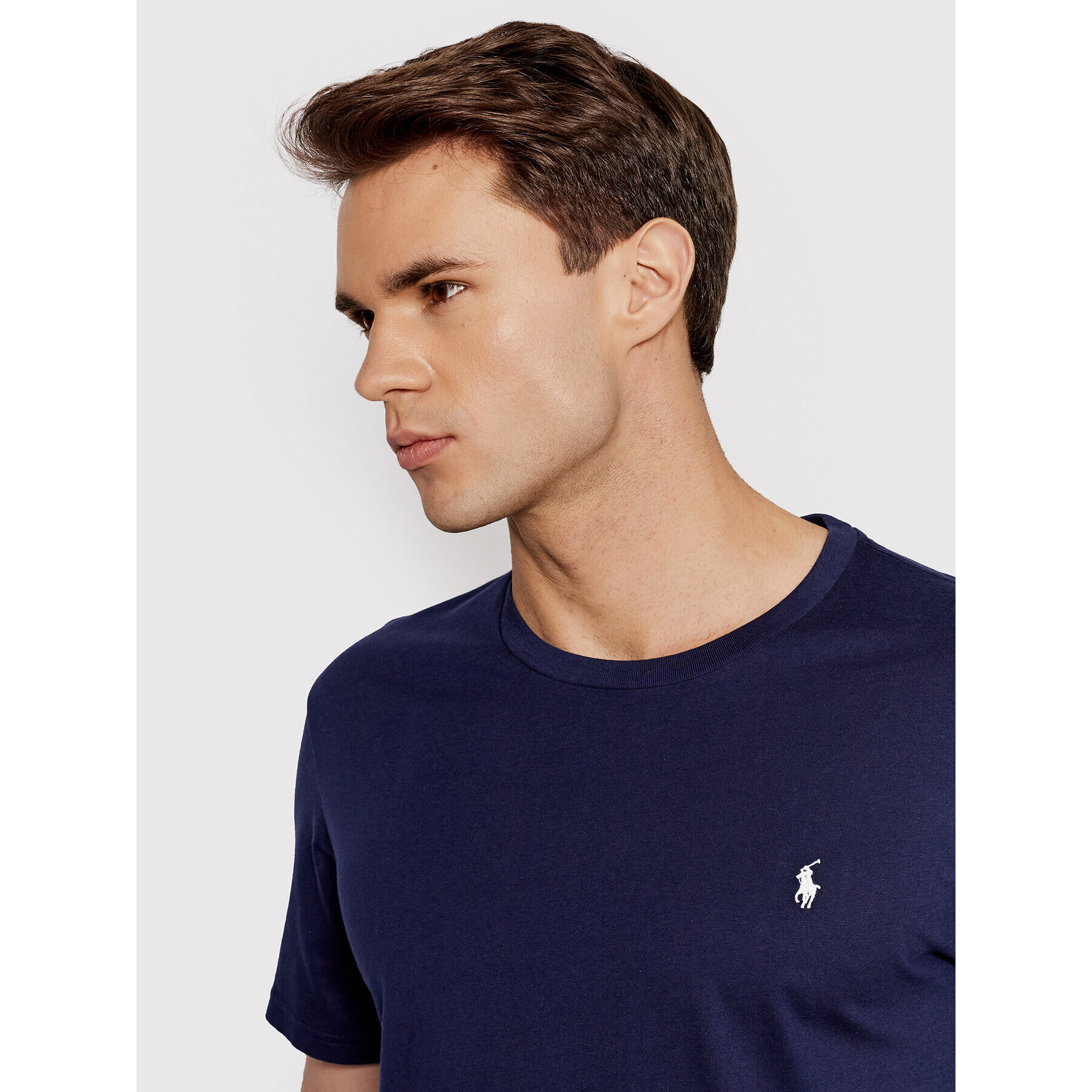 Polo Ralph Lauren Тишърт Sle 714844756002 Тъмносин Regular Fit - Pepit.bg