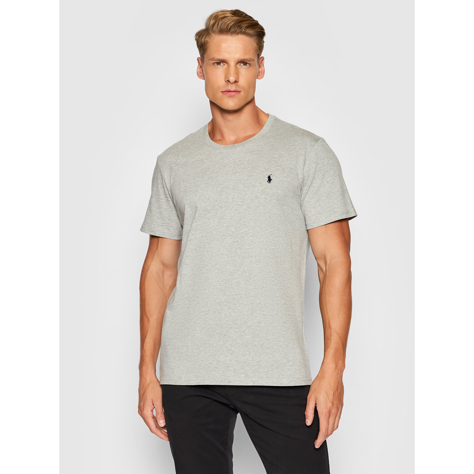 Polo Ralph Lauren Тишърт Sle 714844756003 Сив Regular Fit - Pepit.bg