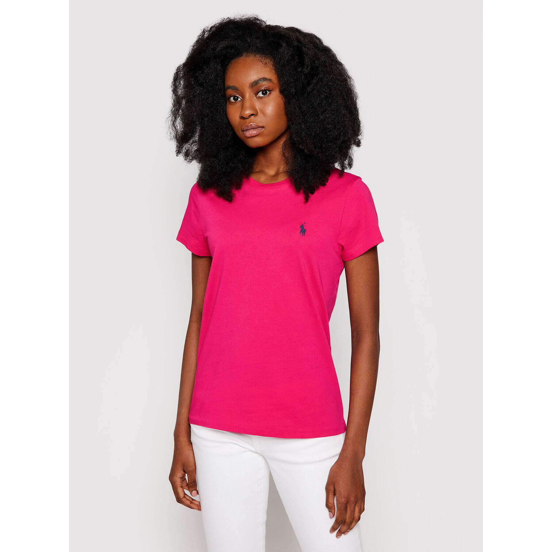 Polo Ralph Lauren Тишърт Ssl 211734144041 Розов Regular Fit - Pepit.bg