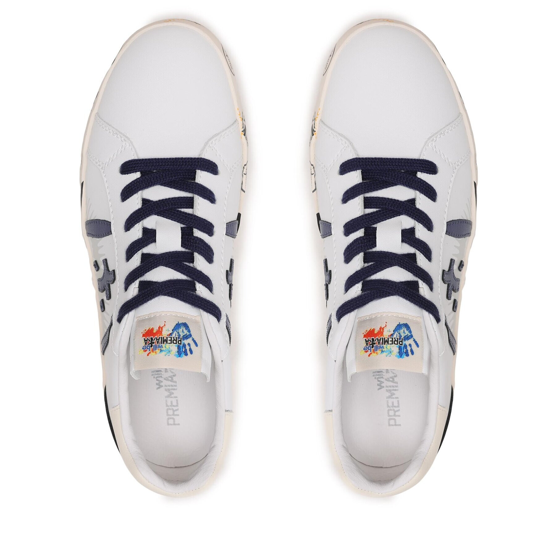 Premiata Сникърси Andy 18179360 S Бял - Pepit.bg