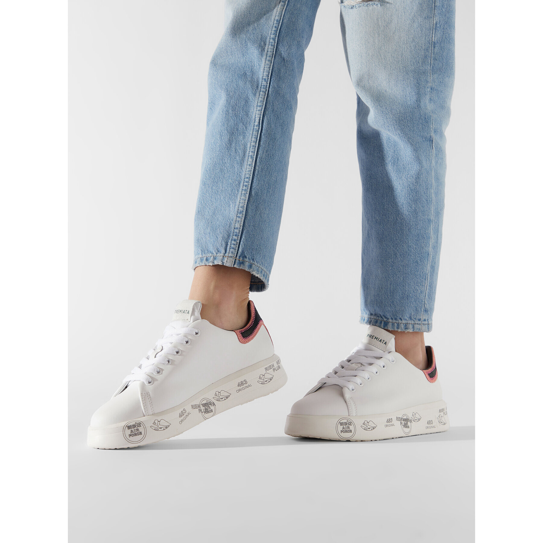 Premiata Сникърси Belle 5994 Бял - Pepit.bg