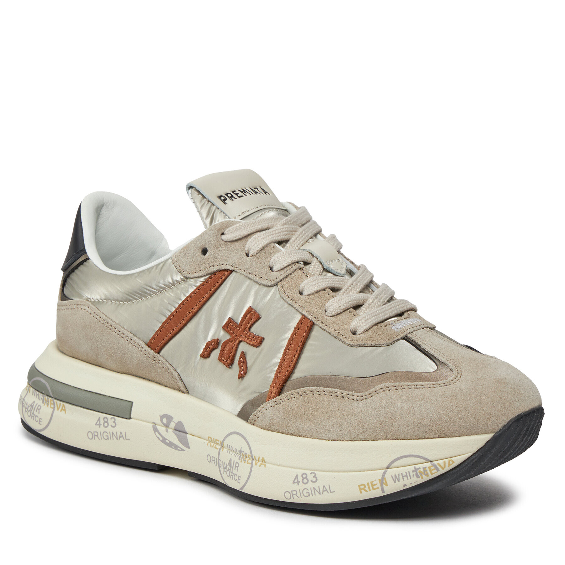 Premiata Сникърси Cassie 6470 Бежов - Pepit.bg