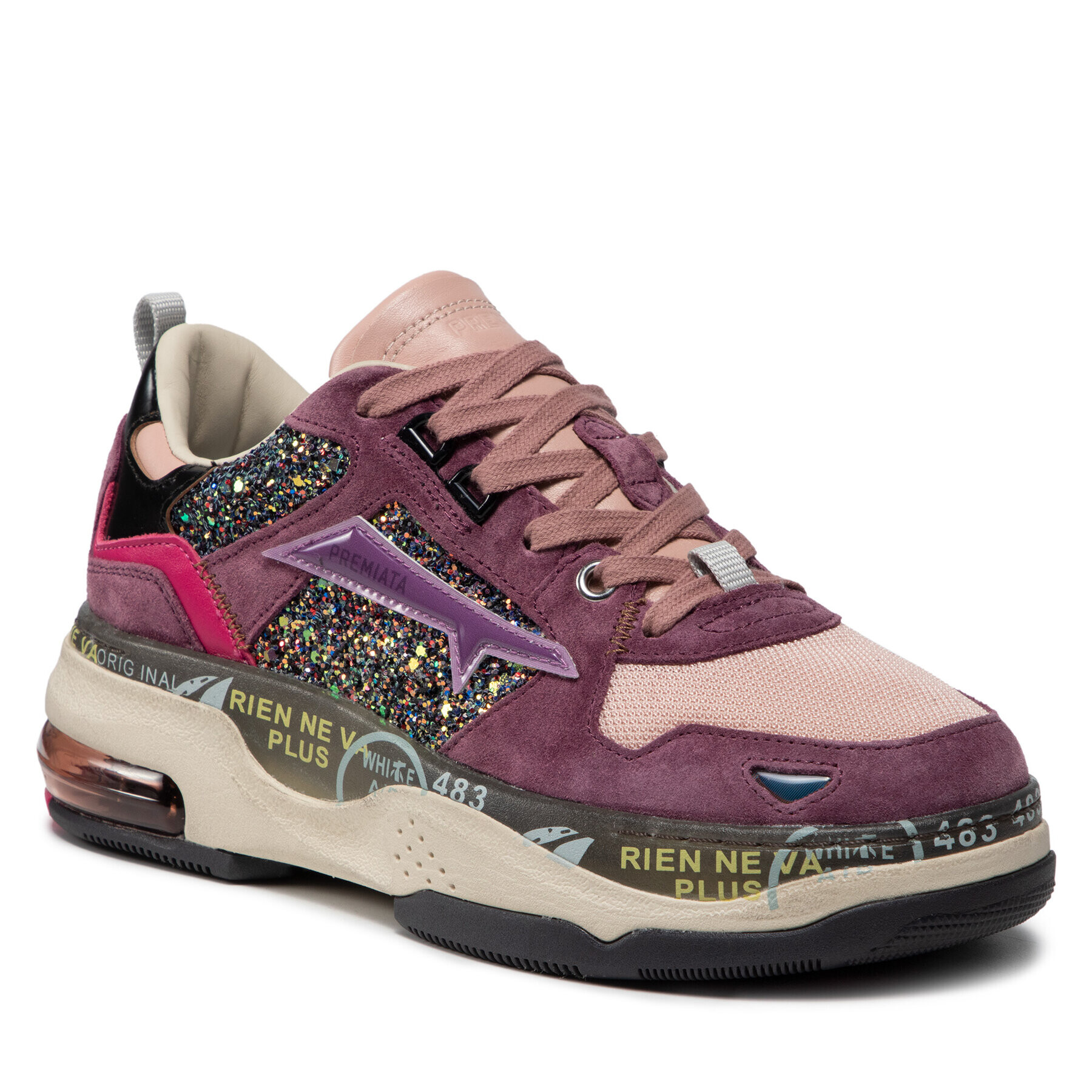 Premiata Сникърси Draked 1032464 Виолетов - Pepit.bg