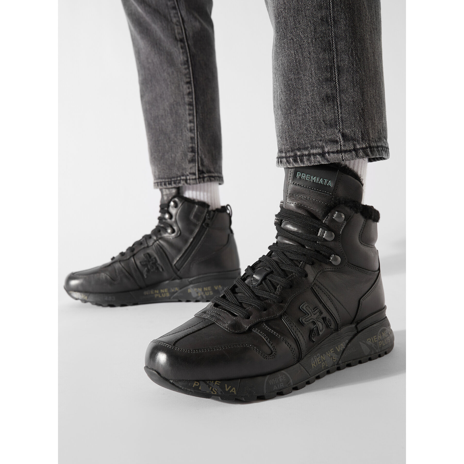Premiata Сникърси Jeff 6110 Черен - Pepit.bg