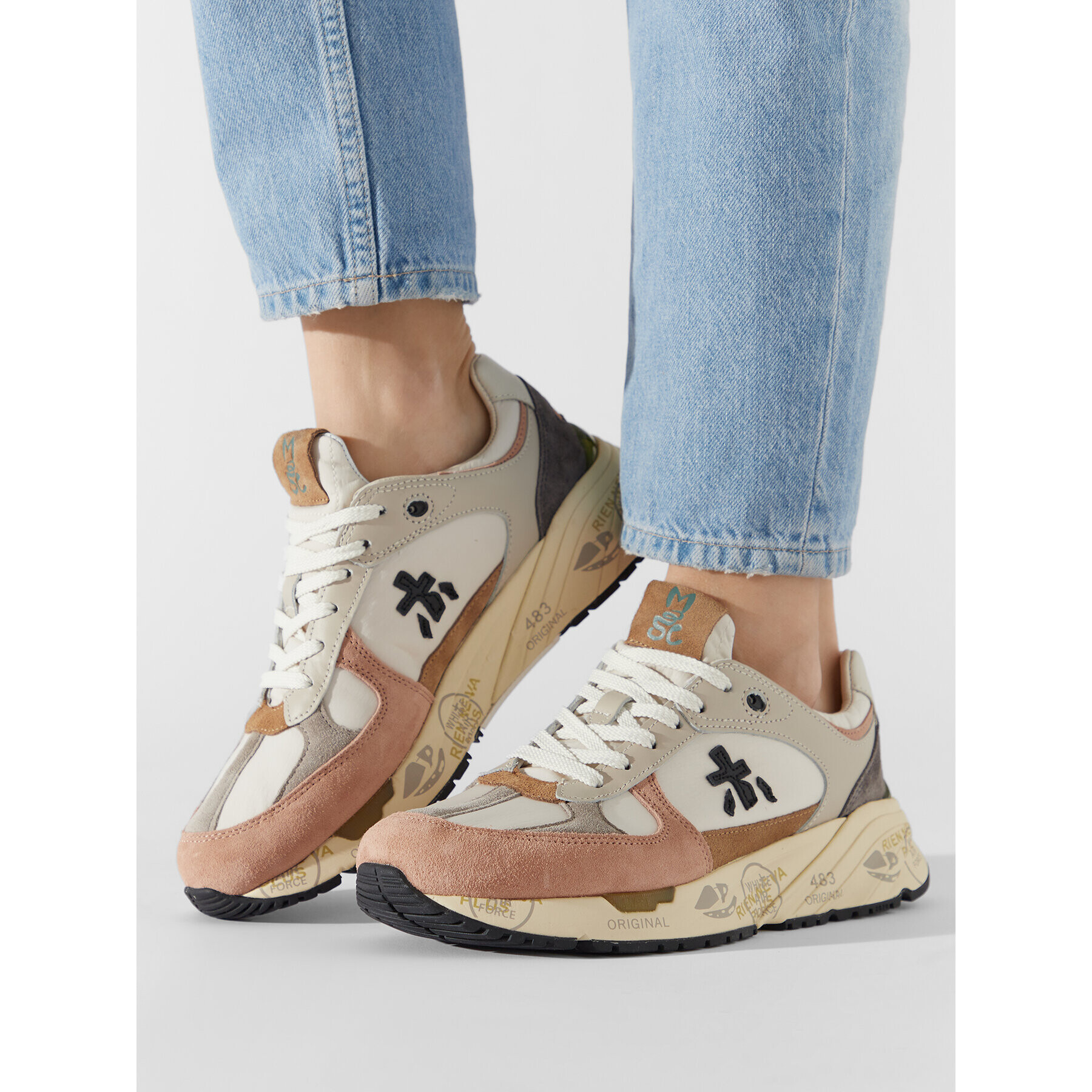 Premiata Сникърси Mased 5934 Бежов - Pepit.bg