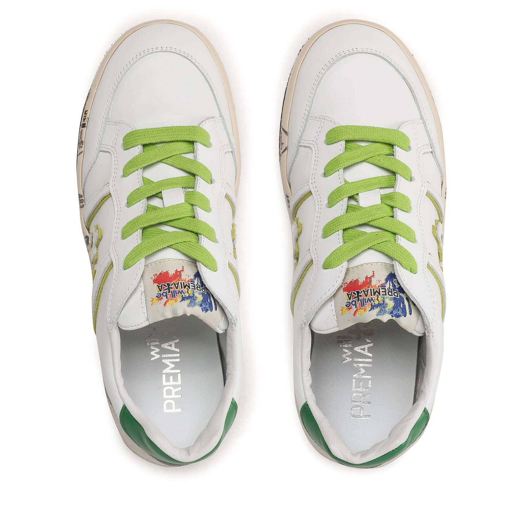 Premiata Сникърси Wally 18311853 M Бял - Pepit.bg