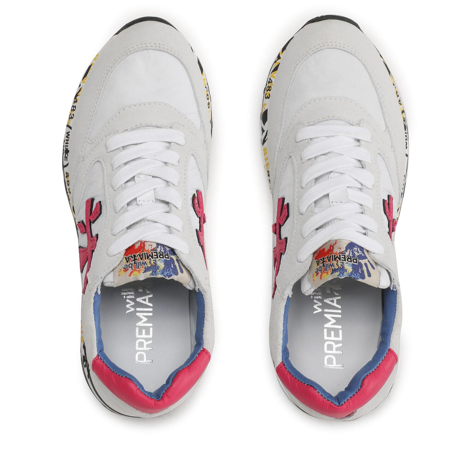 Premiata Сникърси Zac-Zac 18091849 M Бял - Pepit.bg
