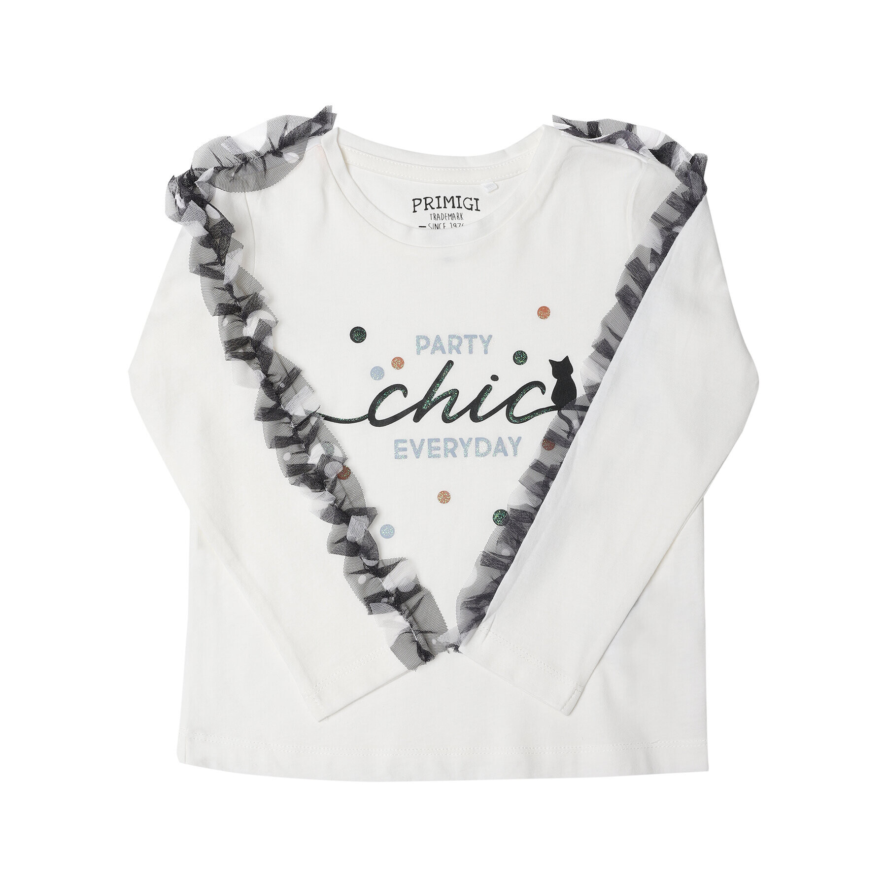 Primigi Блуза Feel Chic Today 45212541 Бял Regular Fit - Pepit.bg
