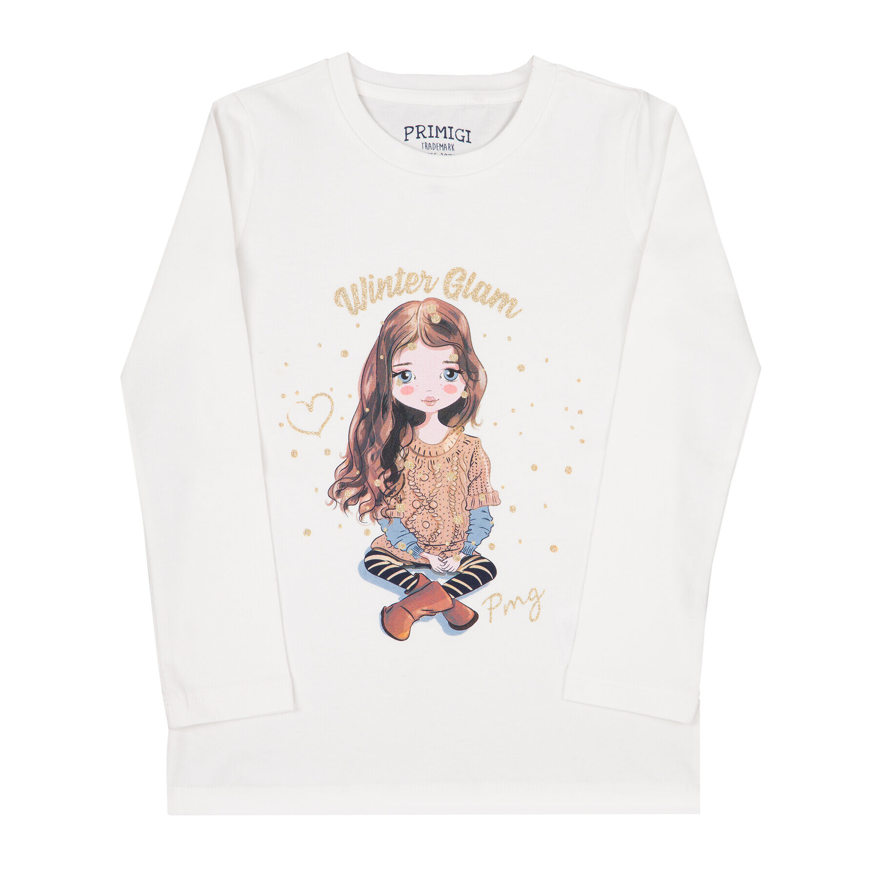 Primigi Блуза Glam Winter 44212513 Бял Regular Fit - Pepit.bg