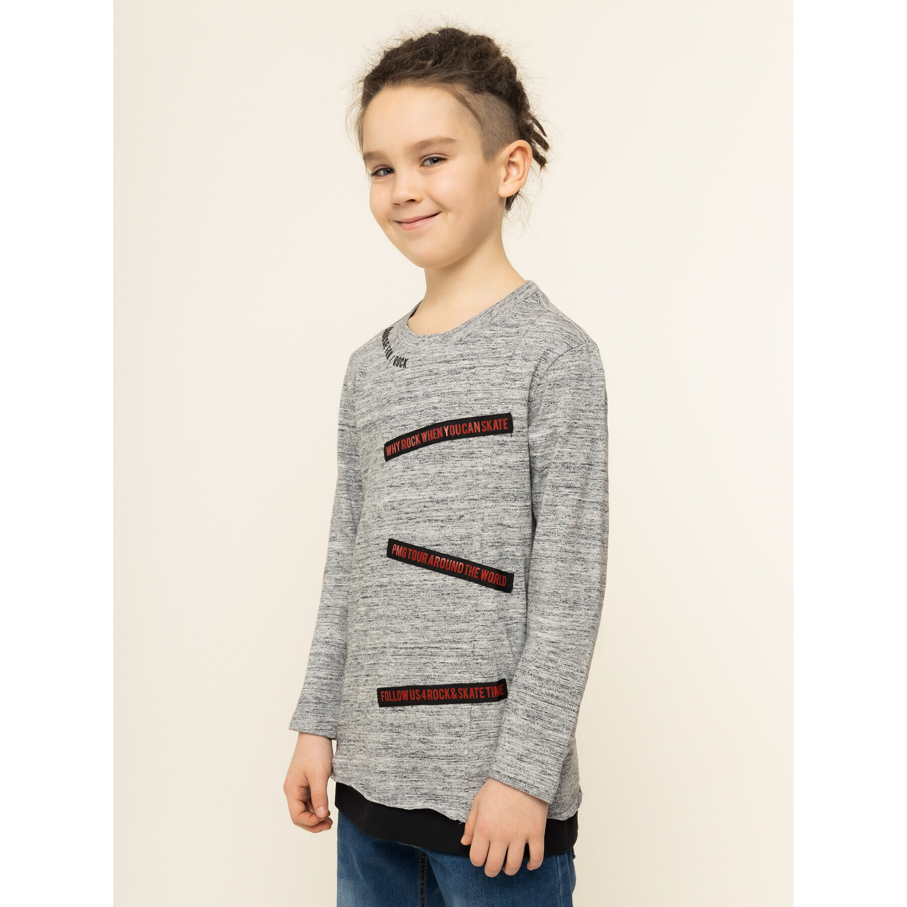 Primigi Блуза Into The Black 44213131 Сив Regular Fit - Pepit.bg
