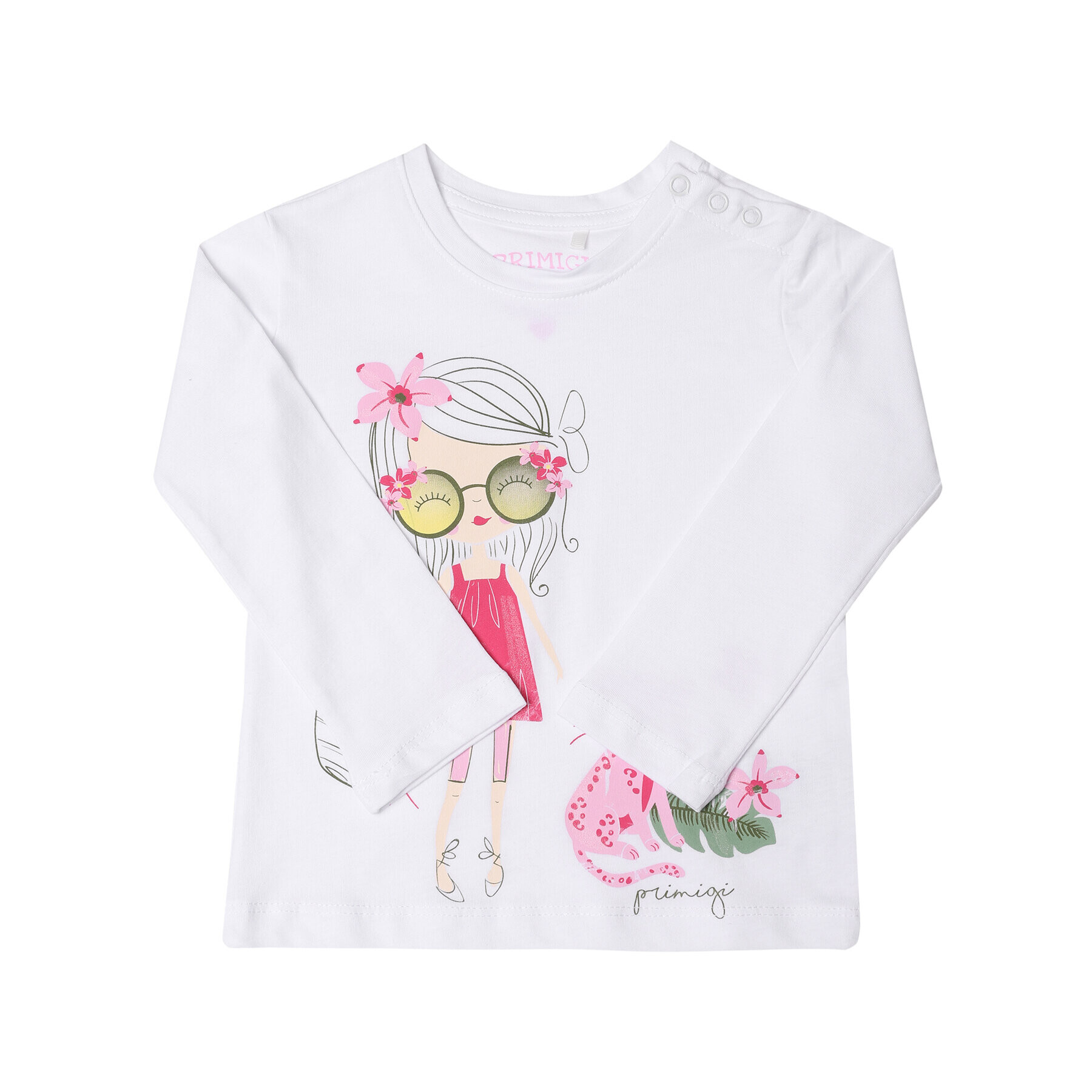 Primigi Блуза Jungle Life 45211508 Бял Regular Fit - Pepit.bg