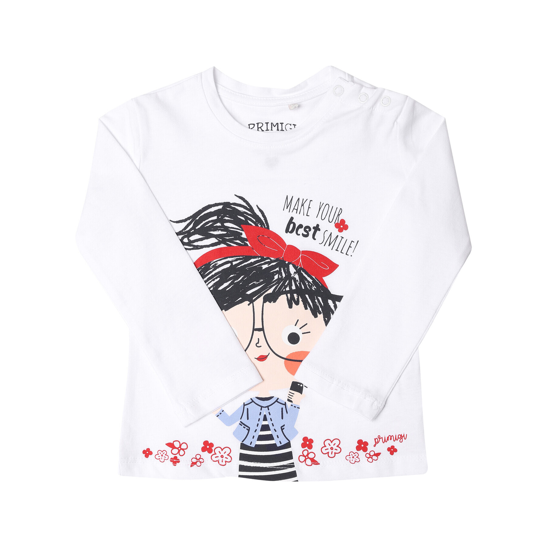 Primigi Блуза Shopping Time 45211502 Бял Regular Fit - Pepit.bg