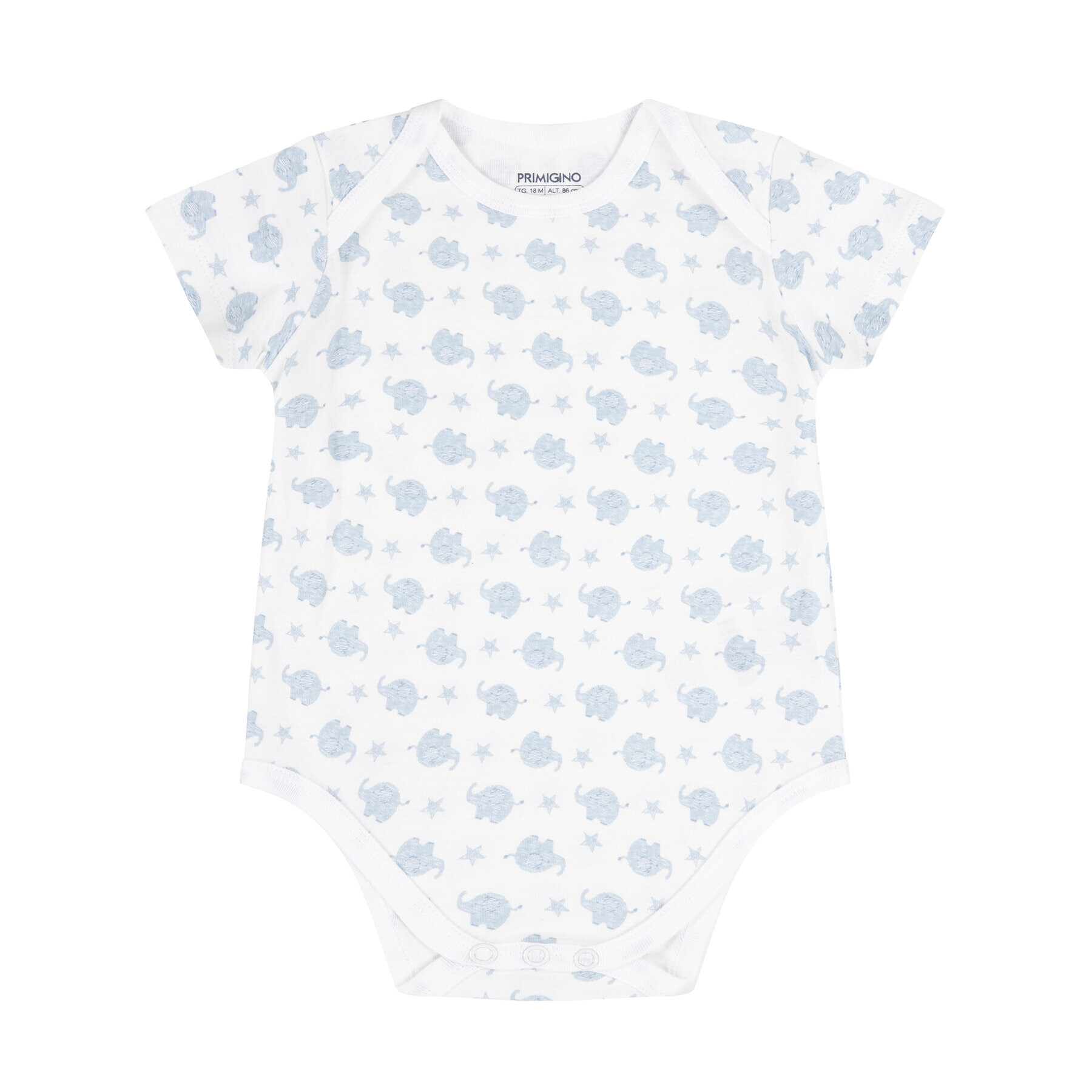 Primigi Комплект от 2 броя детски бодита Basic Boy 43426301 Бял Regular Fit - Pepit.bg