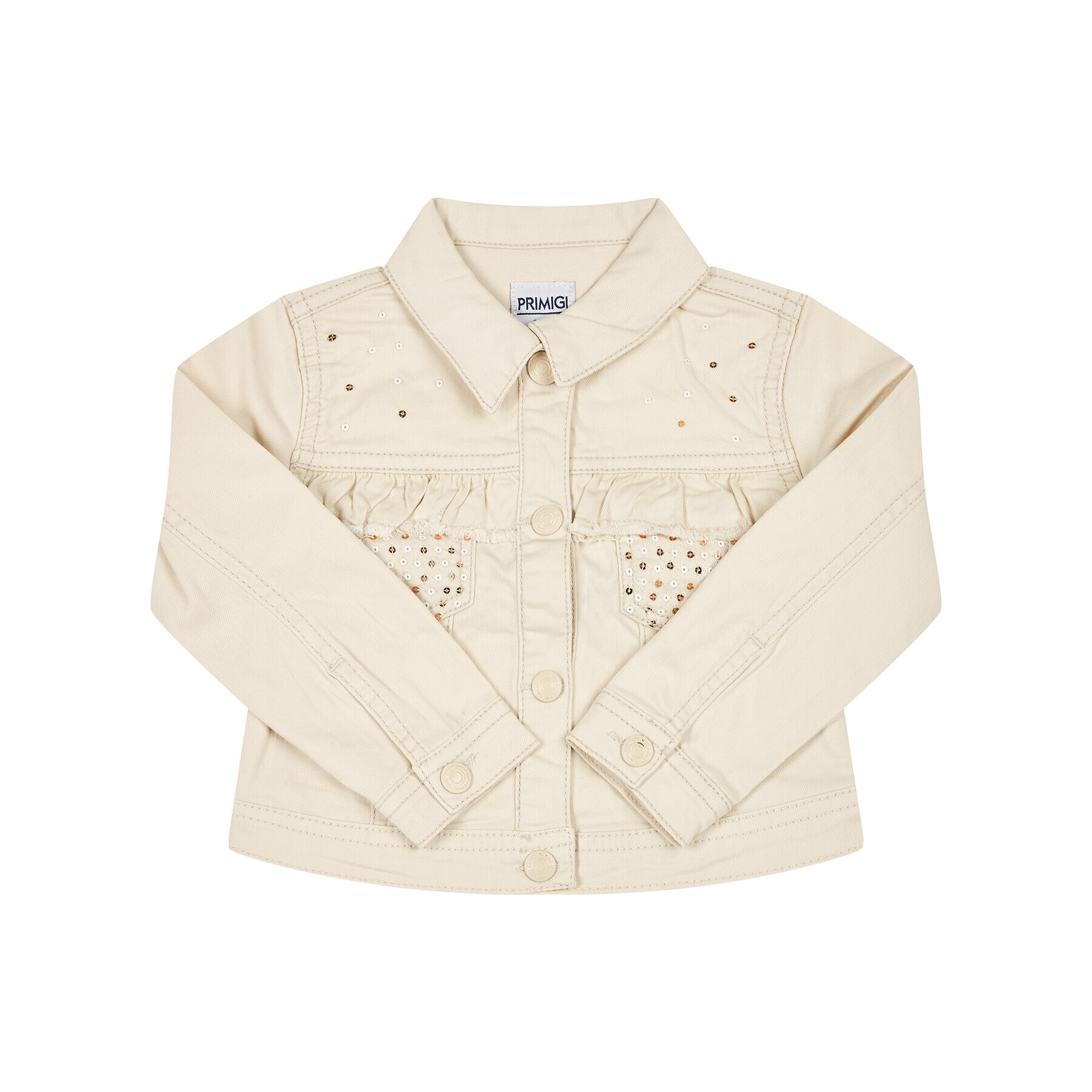 Primigi Преходно яке Party Chic 45101531 Бежов Regular Fit - Pepit.bg