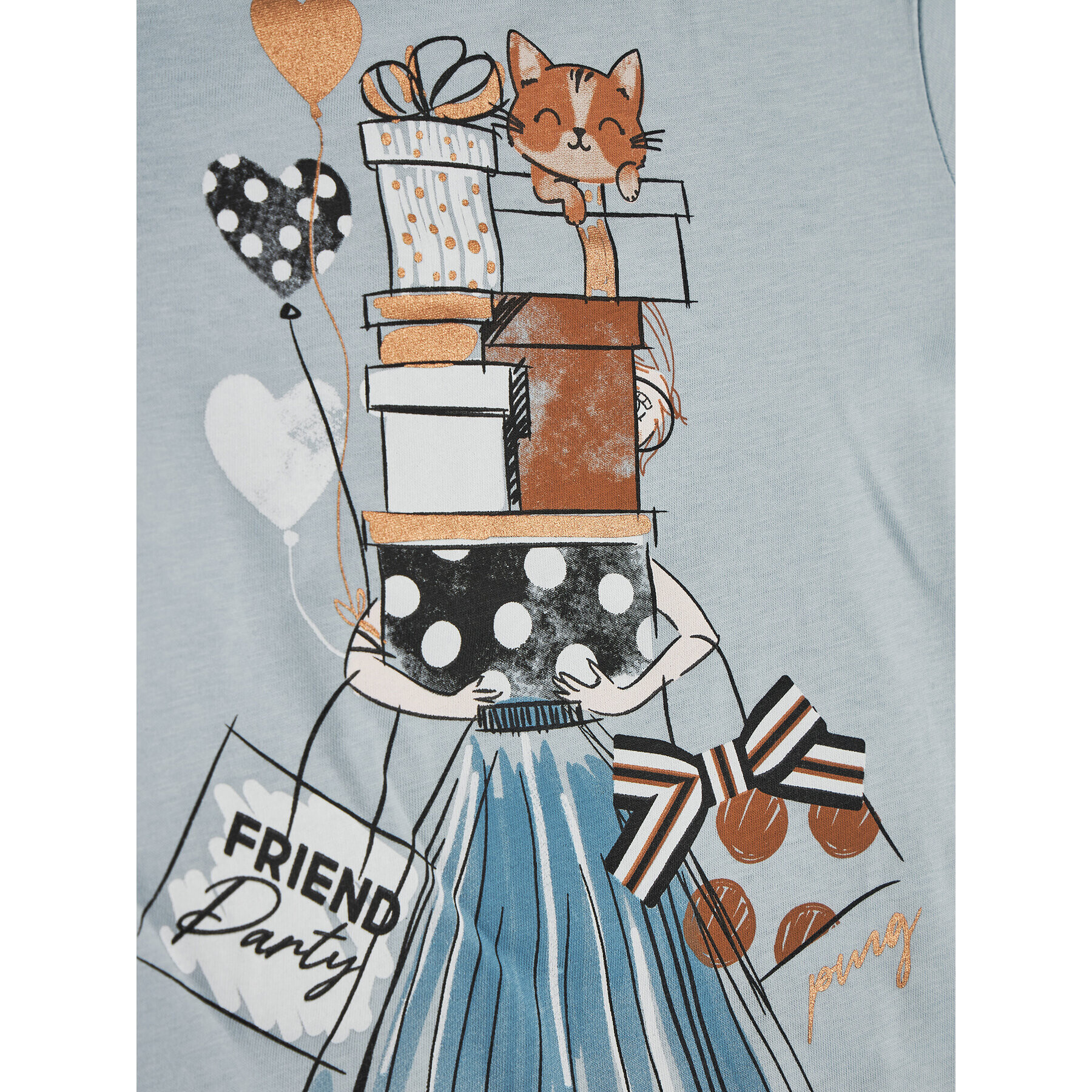 Primigi Тишърт Feel Chic Today 45222506 Син Regular Fit - Pepit.bg