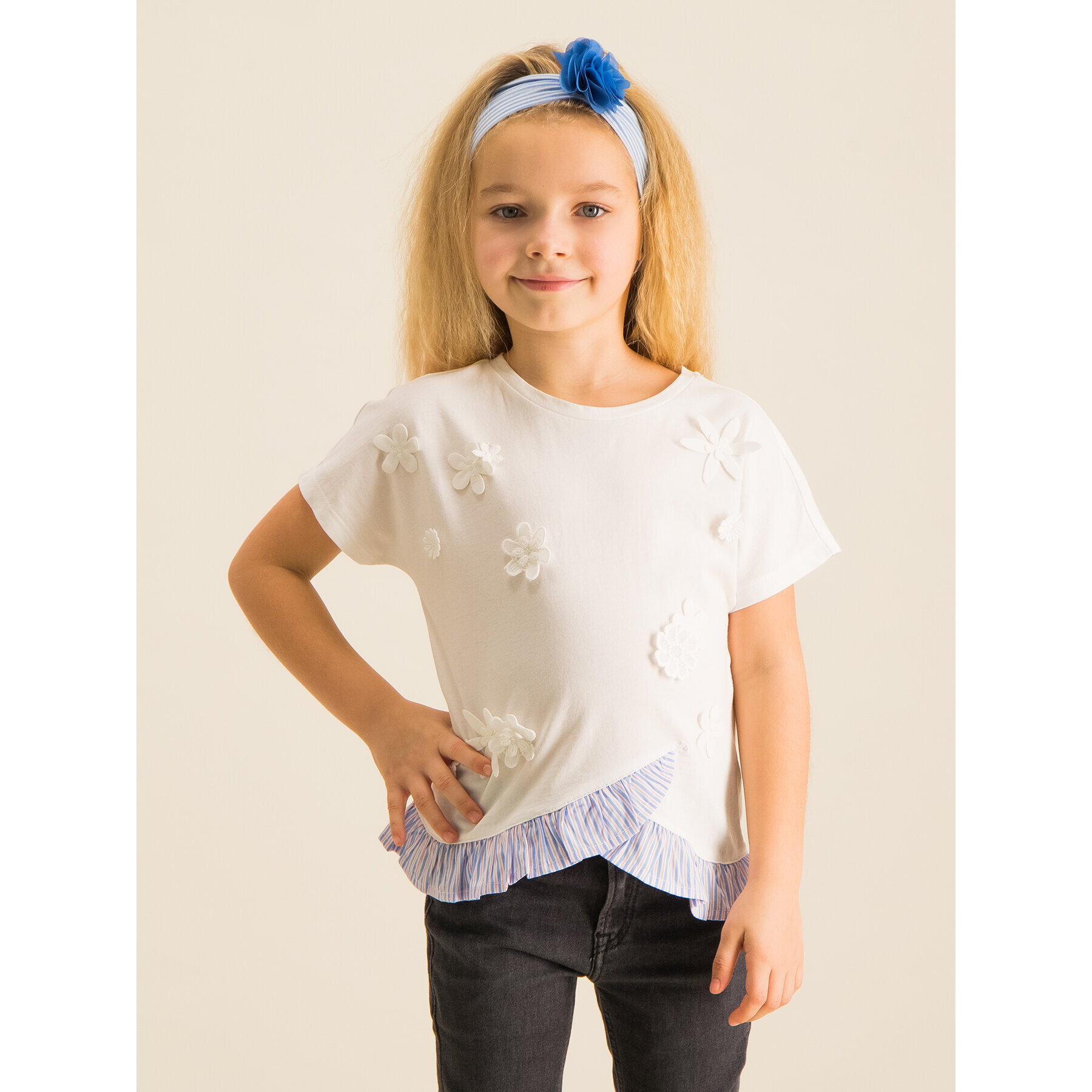 Primigi Тишърт Free Spirt 43222531 Бял Regular Fit - Pepit.bg