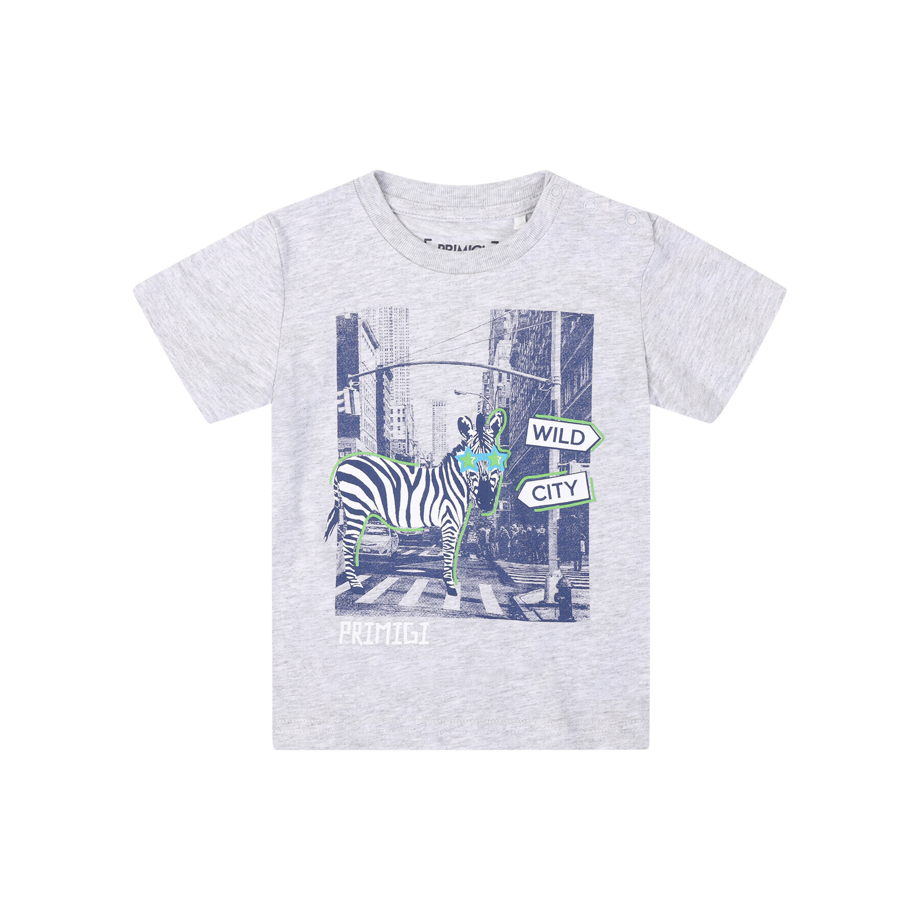 Primigi Тишърт Free Wild 45221007 Сив Regular Fit - Pepit.bg