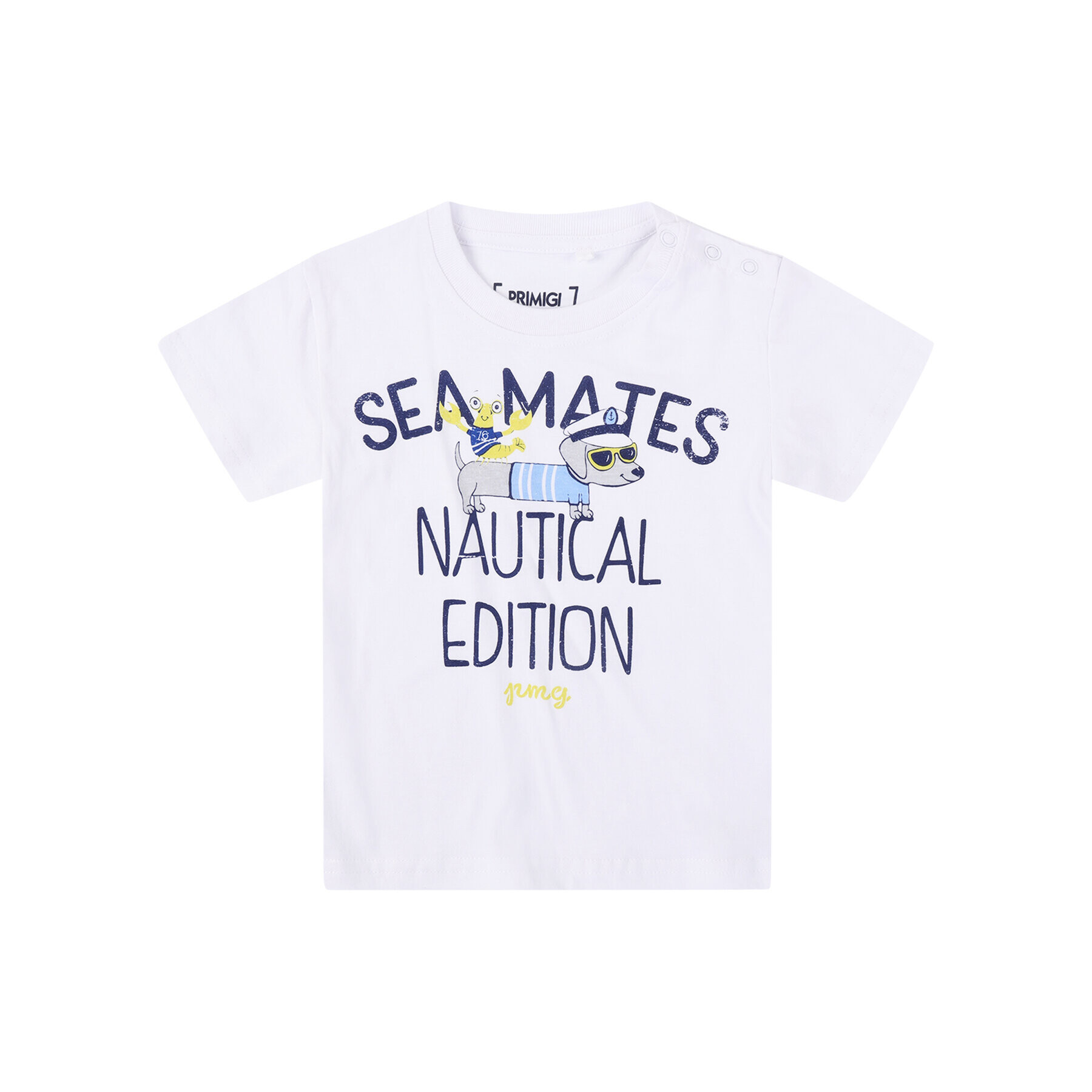 Primigi Тишърт Sea Friends 45221003 Бял Regular Fit - Pepit.bg