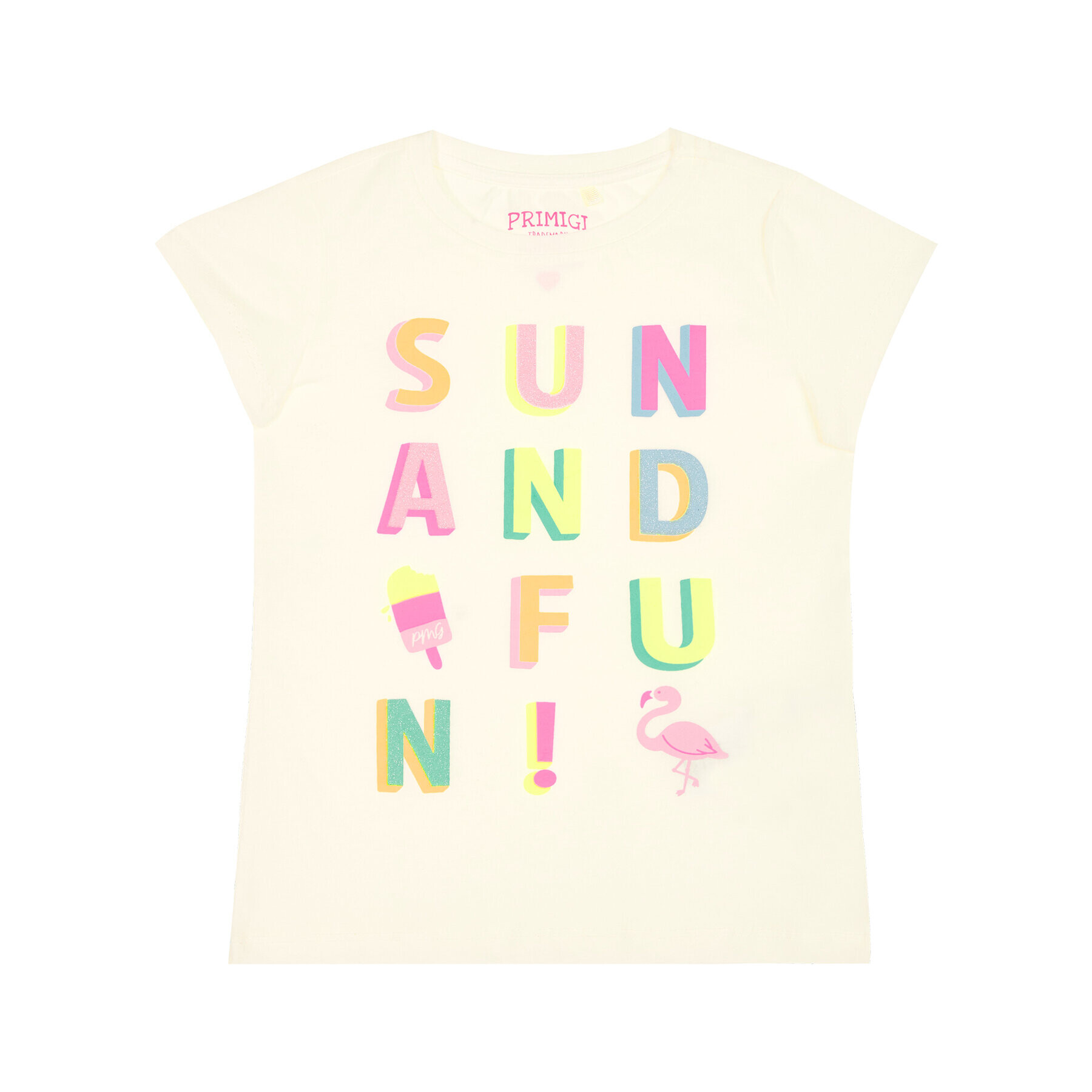 Primigi Тишърт Sun&Fun 45222601 Бял Regular Fit - Pepit.bg