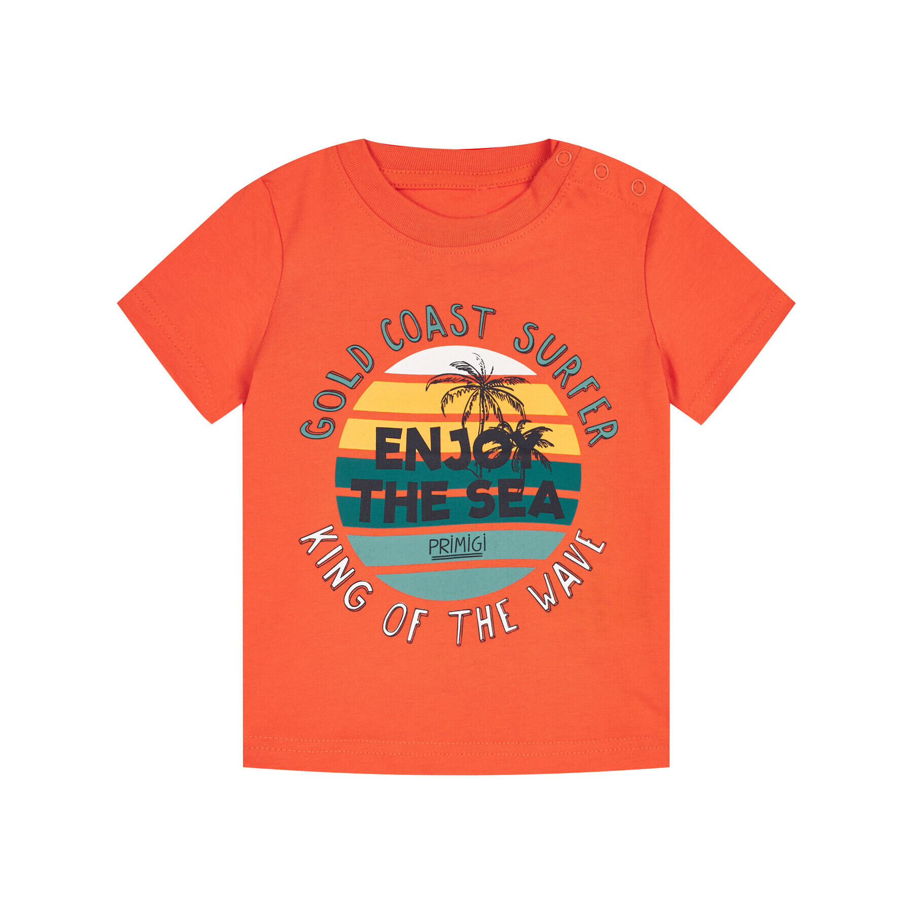 Primigi Тишърт Surfing King 45221009 Оранжев Regular Fit - Pepit.bg