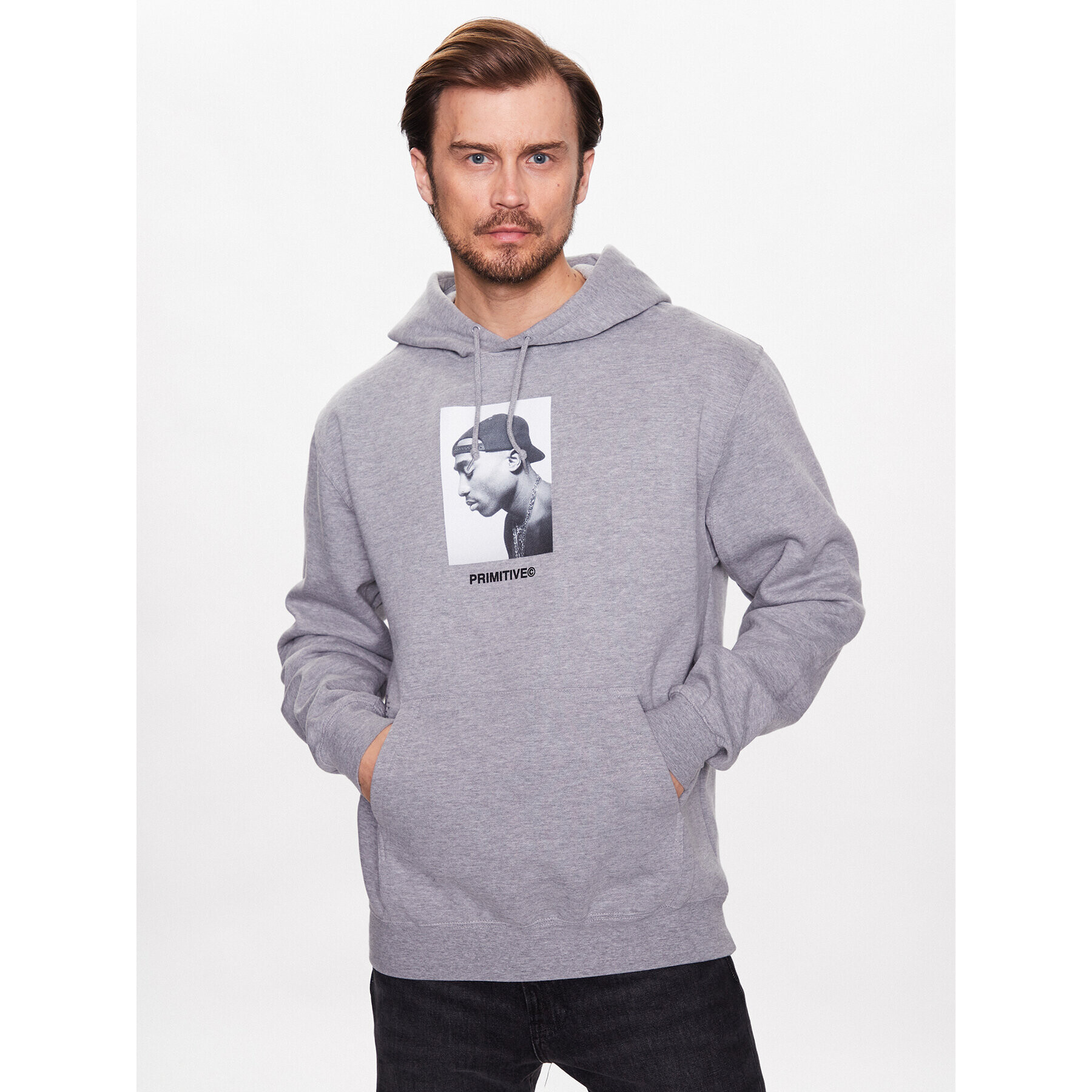 Primitive Суитшърт 2Pac P14392 Сив Regular Fit - Pepit.bg