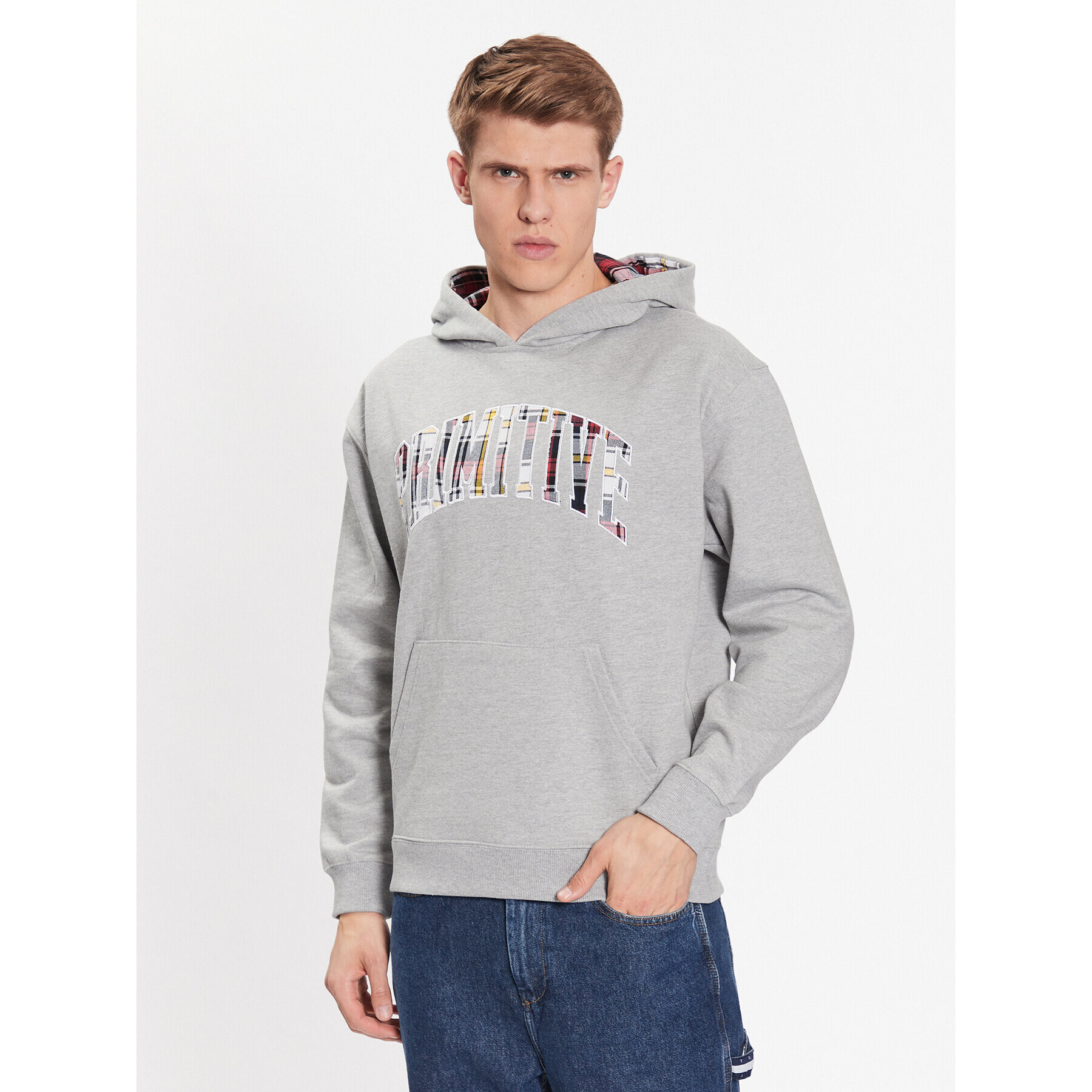 Primitive Суитшърт Campus PA123201 Сив Regular Fit - Pepit.bg