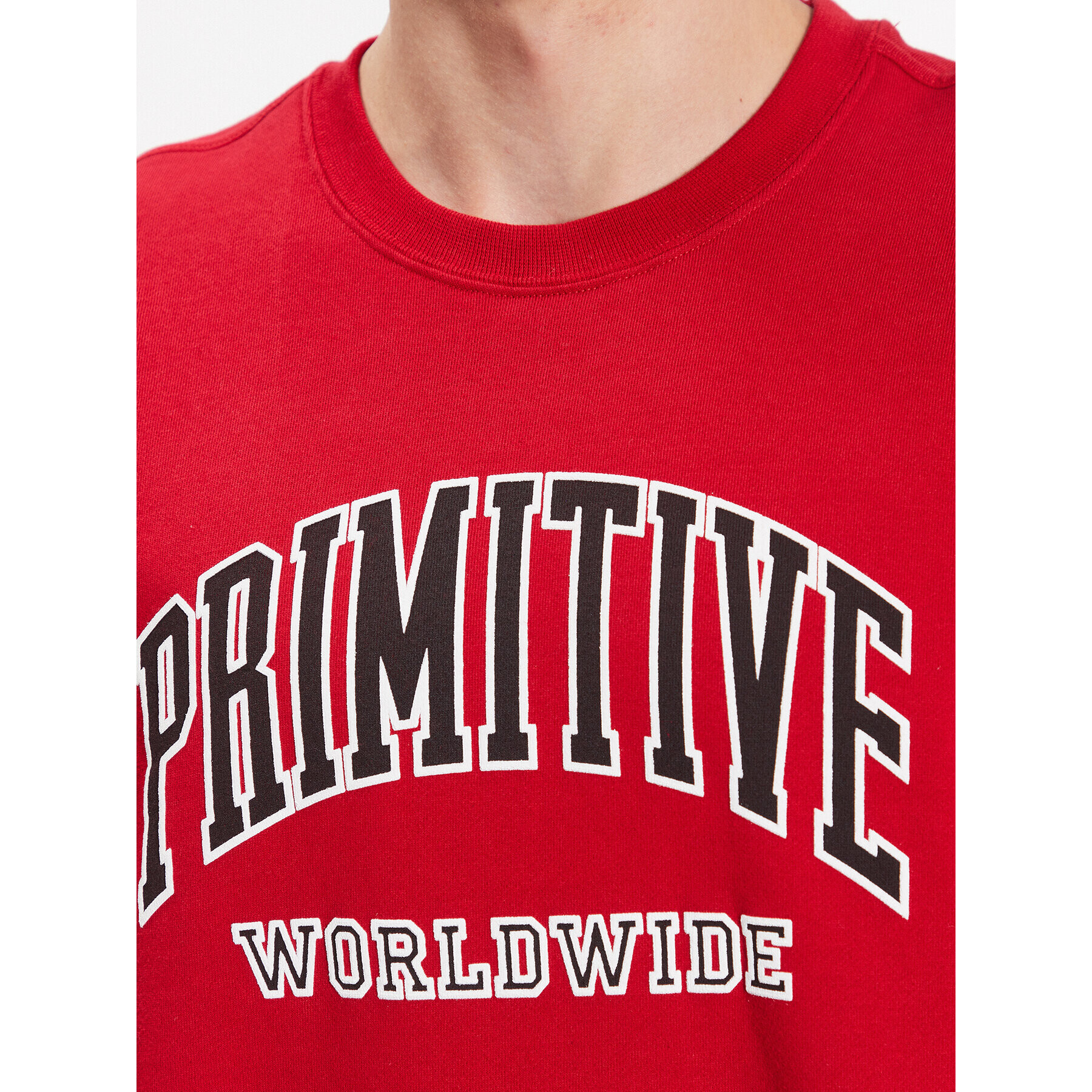 Primitive Суитшърт Collegiate Worldwide PAPSP2315 Червен Regular Fit - Pepit.bg