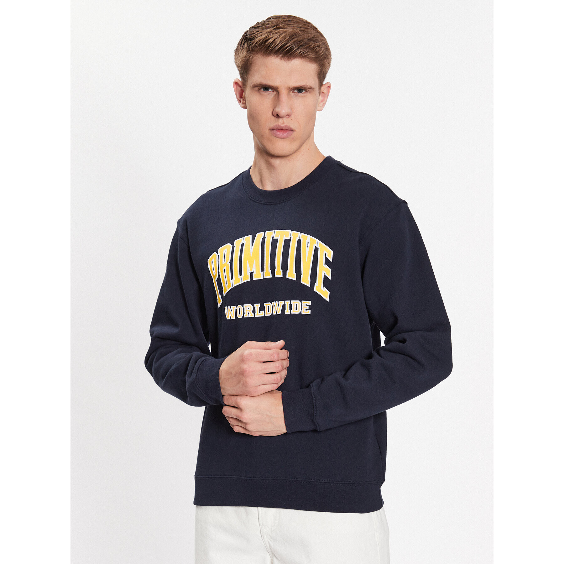 Primitive Суитшърт Collegiate Worldwide PAPSP2315 Тъмносин Regular Fit - Pepit.bg