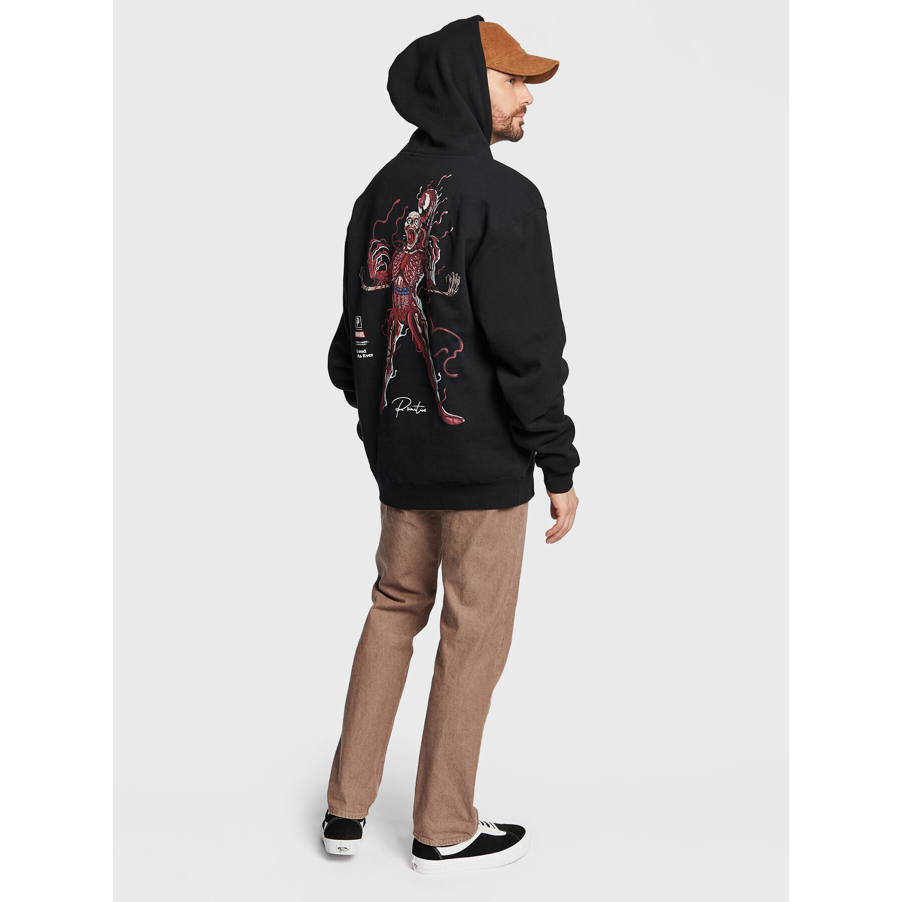 Primitive Суитшърт Marvel PAPFA2269 Черен Relaxed Fit - Pepit.bg