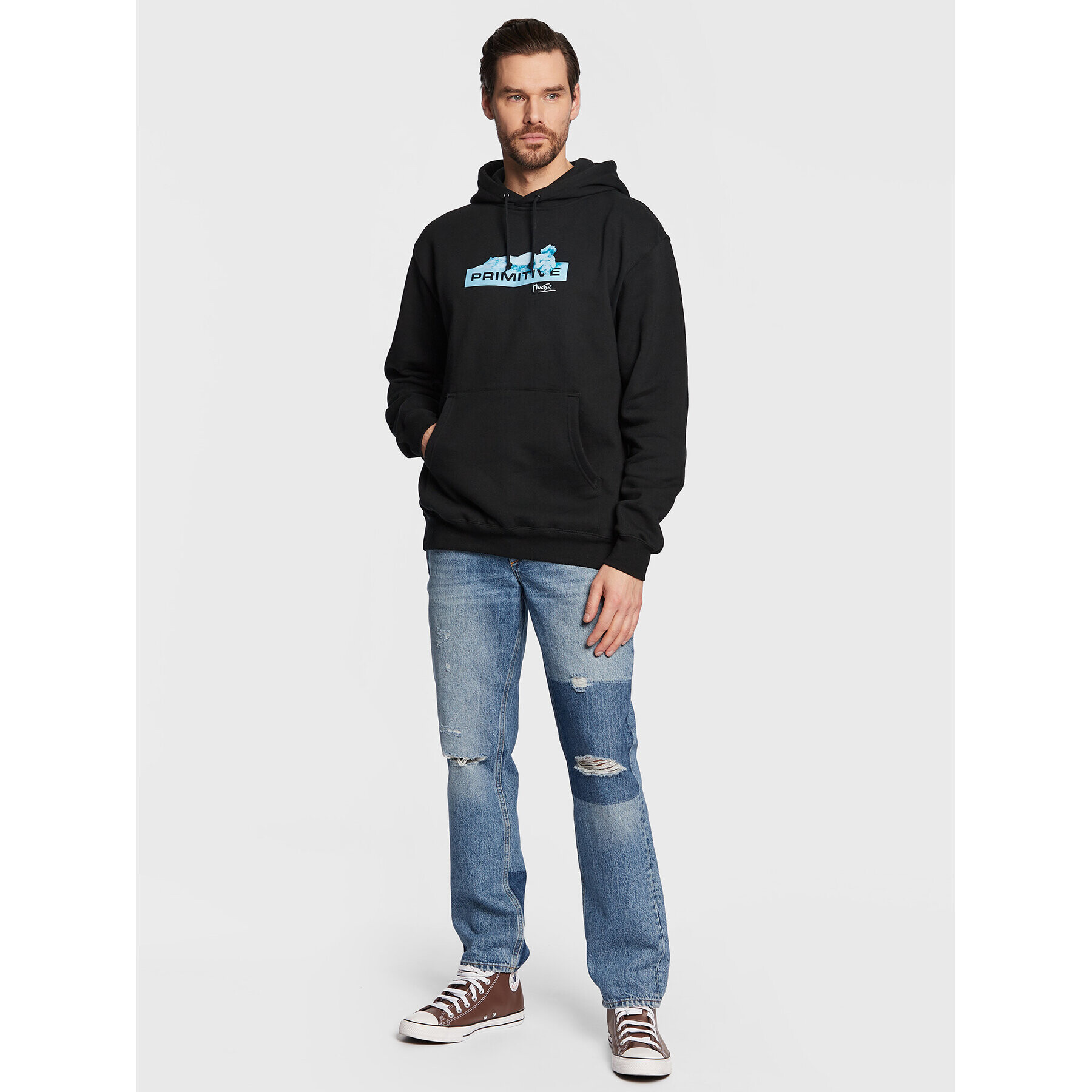 Primitive Суитшърт Mucha P12692 Черен Relaxed Fit - Pepit.bg
