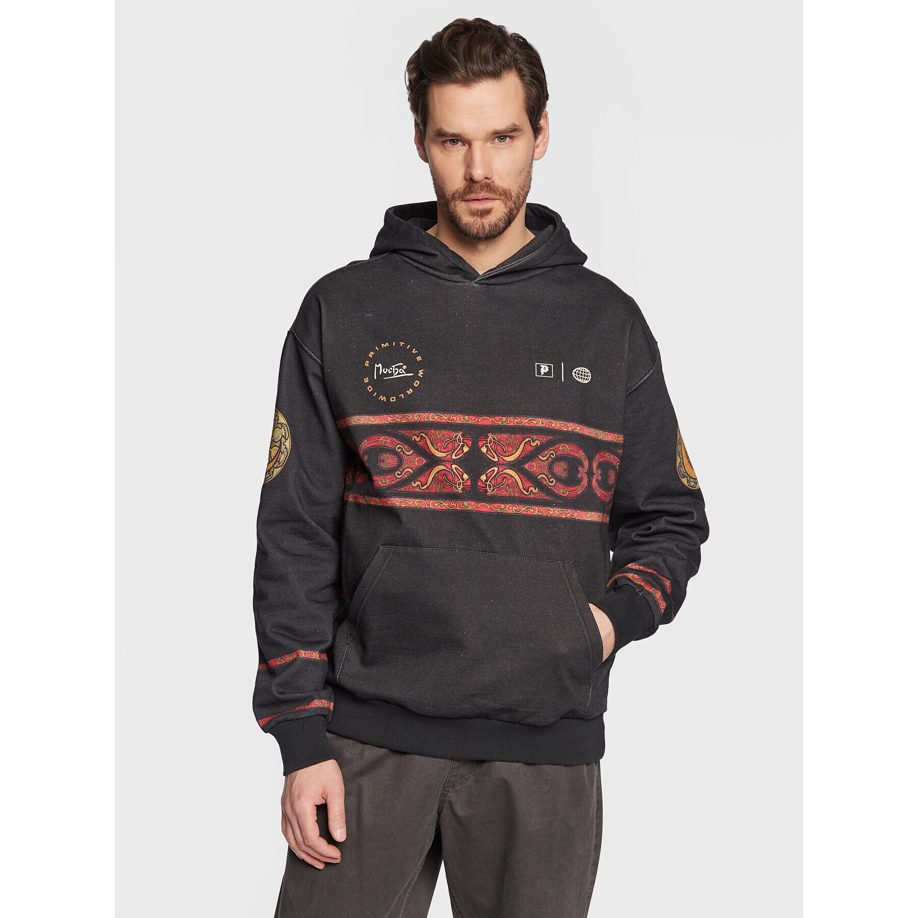 Primitive Суитшърт P12676 Сив Regular Fit - Pepit.bg