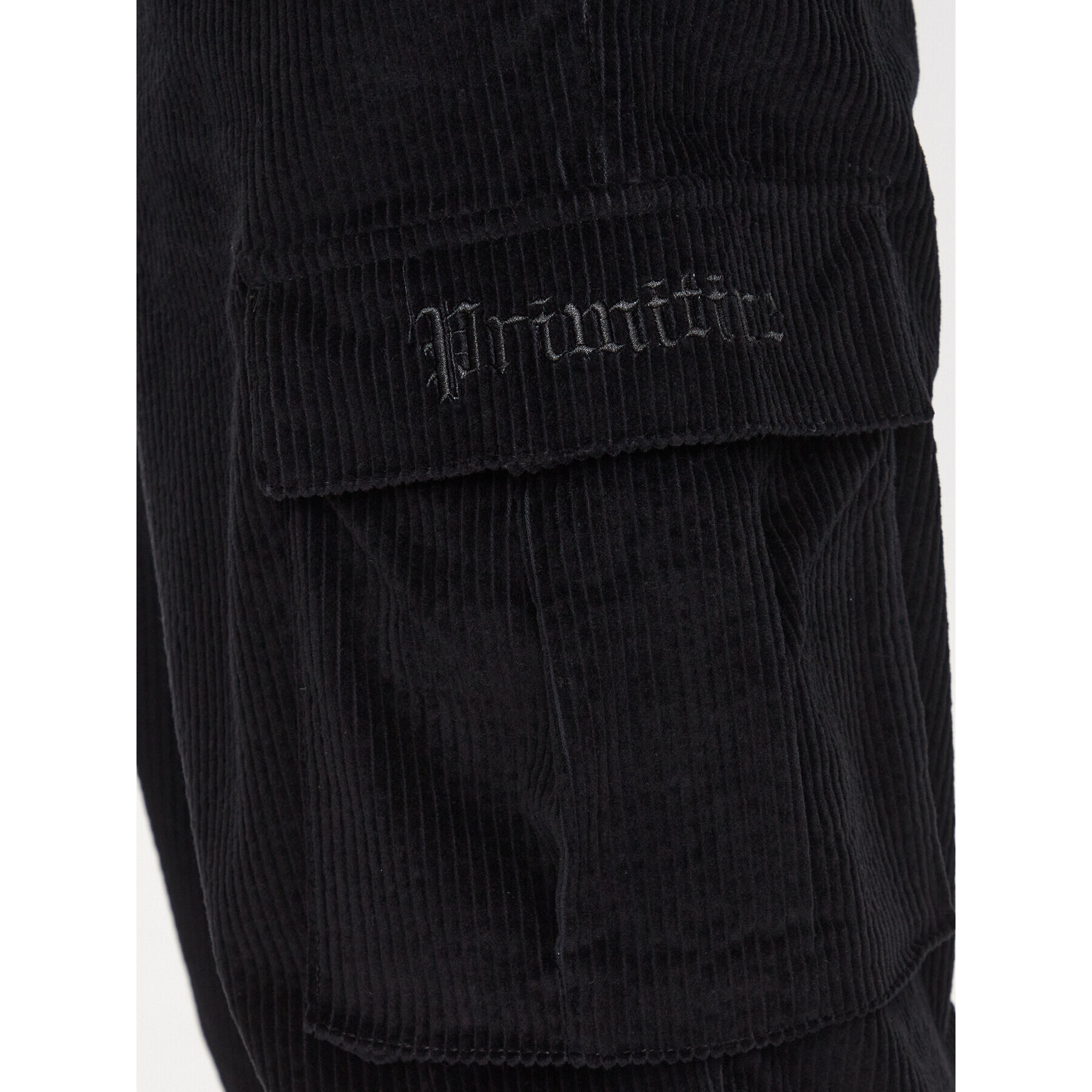 Primitive Текстилни панталони Gensis Corduroy PA123700 Черен Relaxed Fit - Pepit.bg