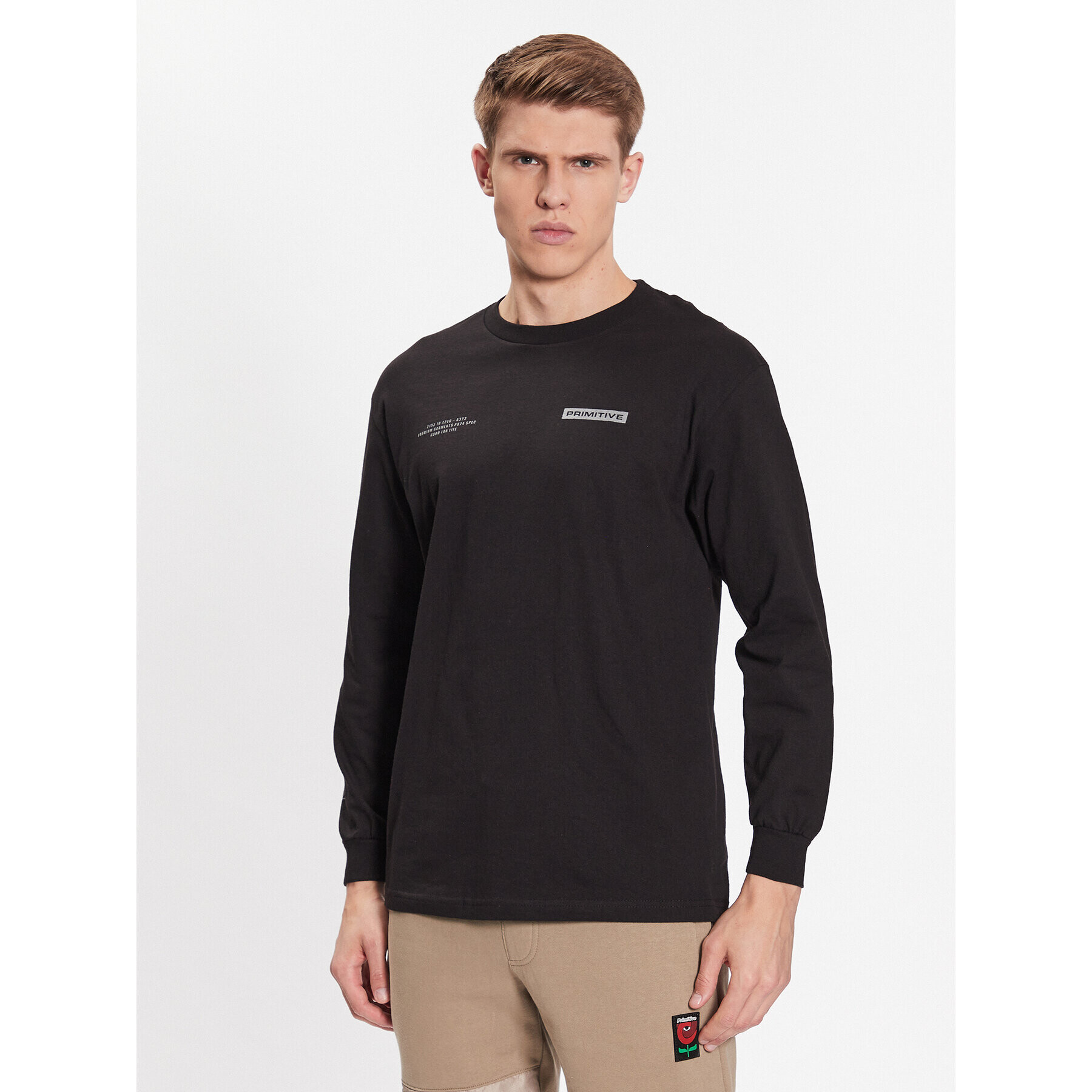 Primitive Тениска с дълъг ръкав Alert PAPSP2314 Черен Regular Fit - Pepit.bg