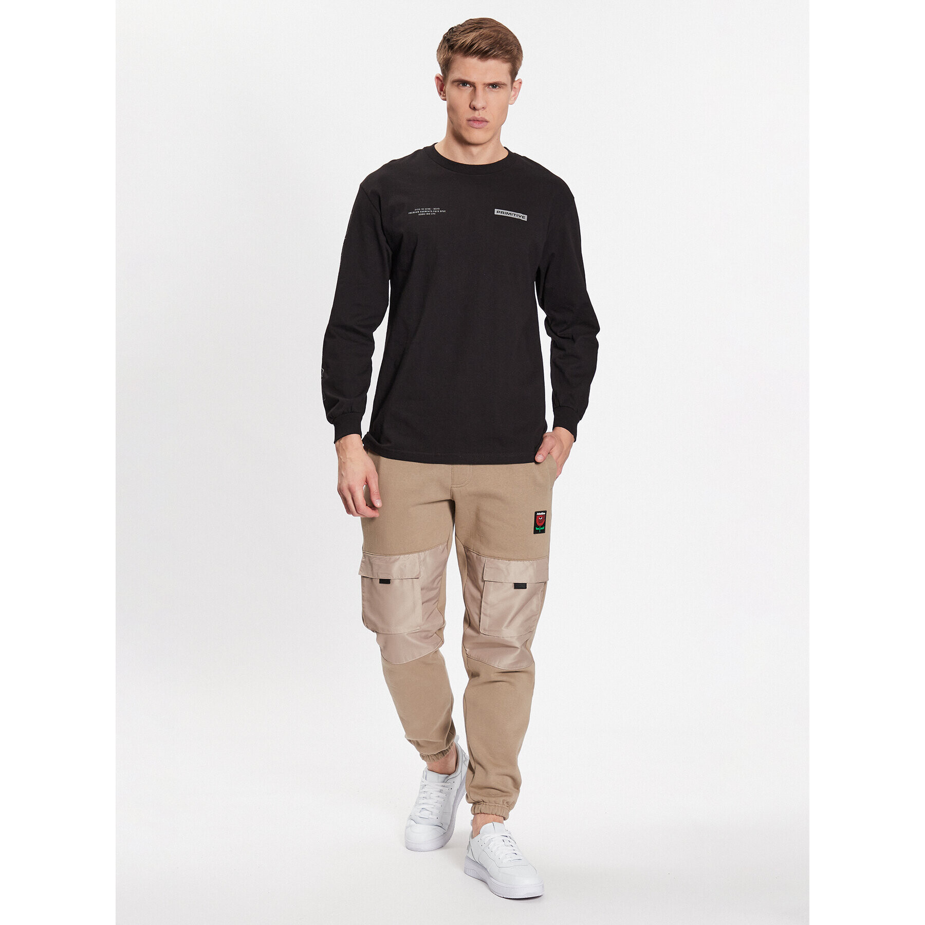 Primitive Тениска с дълъг ръкав Alert PAPSP2314 Черен Regular Fit - Pepit.bg