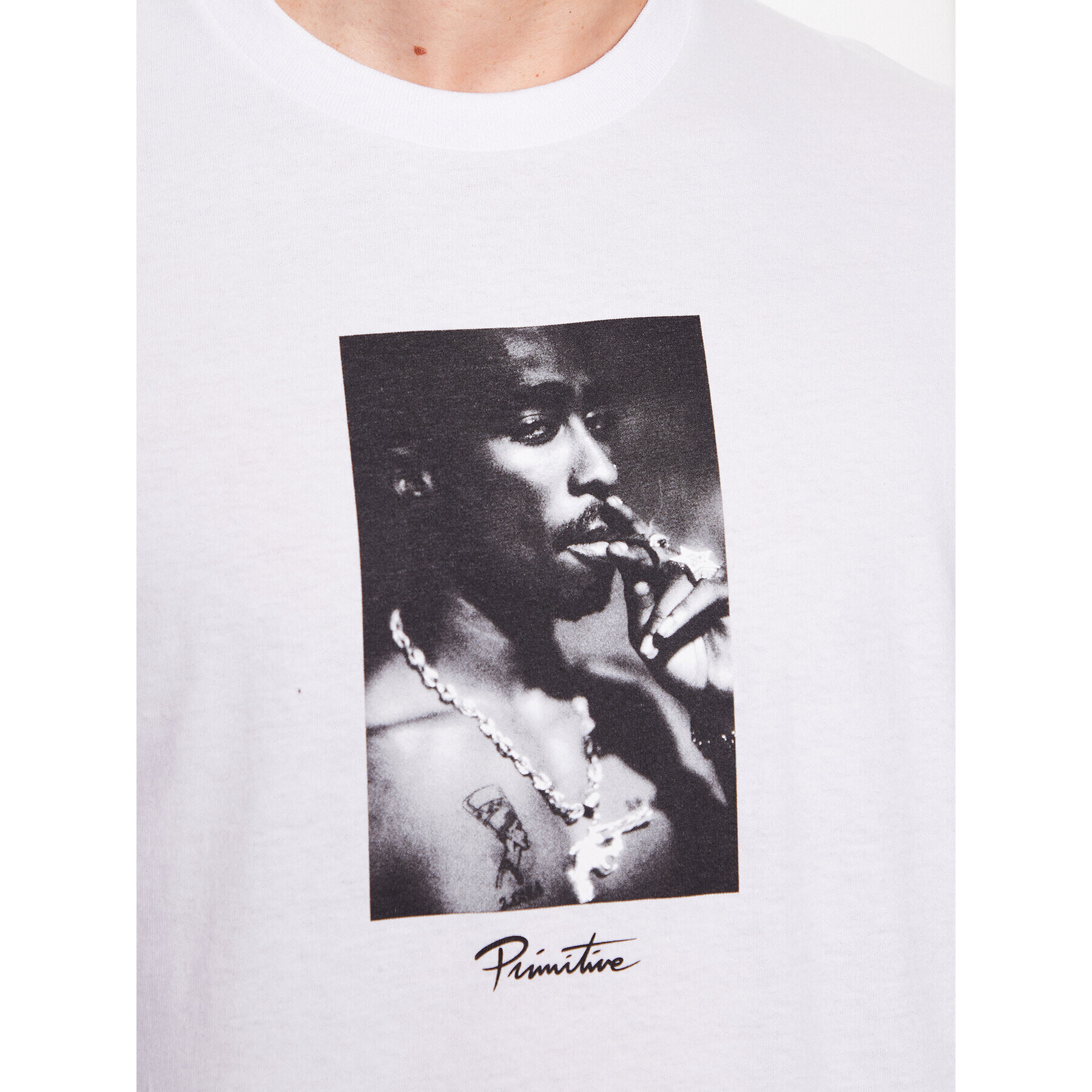 Primitive Тишърт 2Pac P14377 Бял Regular Fit - Pepit.bg