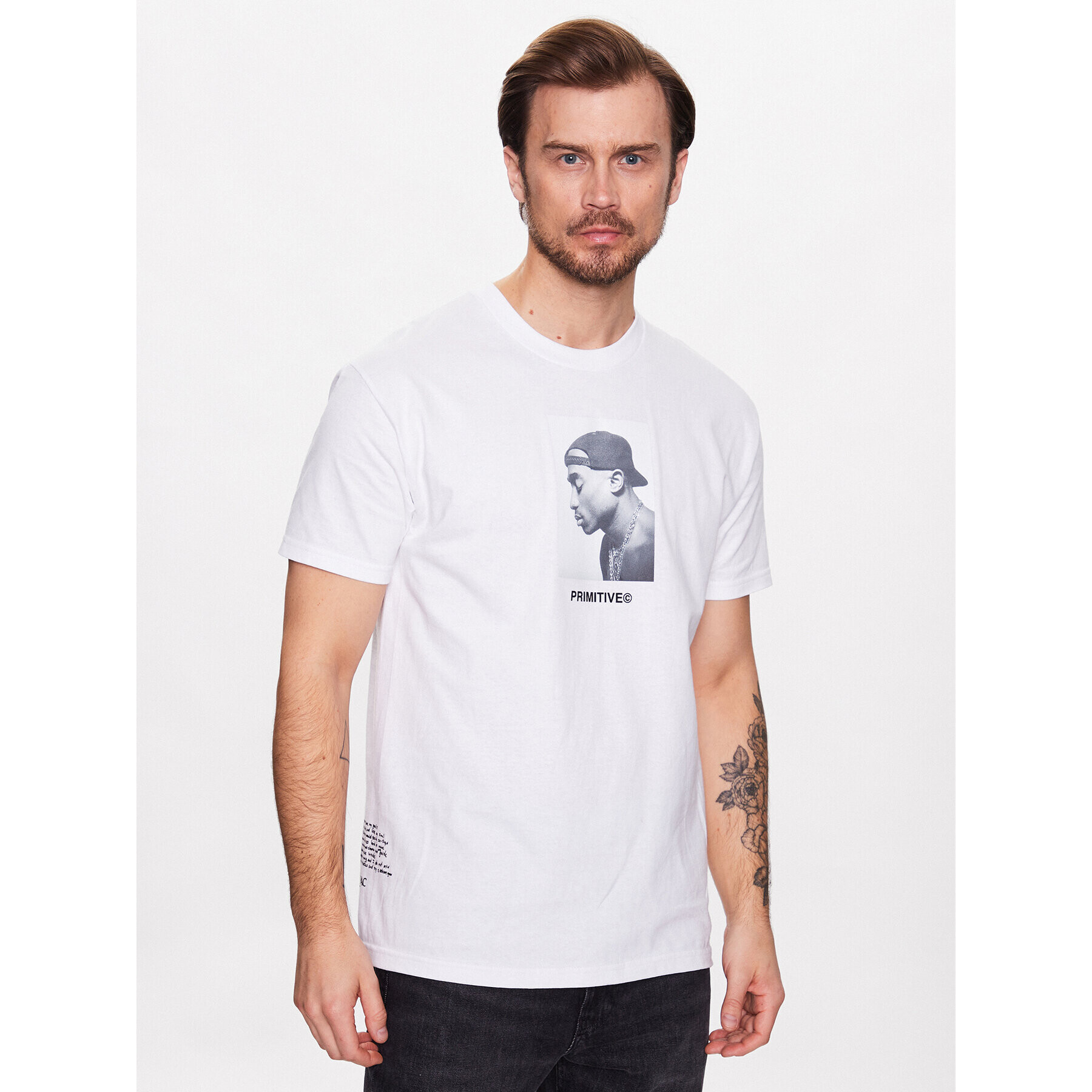 Primitive Тишърт 2Pac P14382 Бял Regular Fit - Pepit.bg