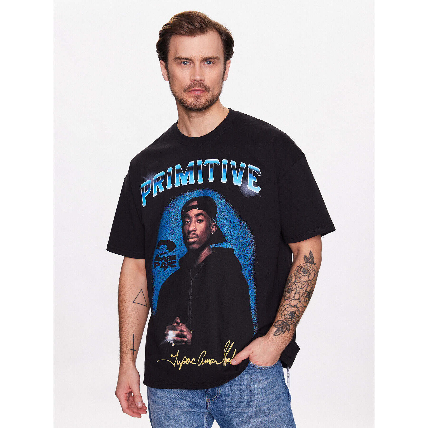 Primitive Тишърт 2Pac P14384 Черен Regular Fit - Pepit.bg